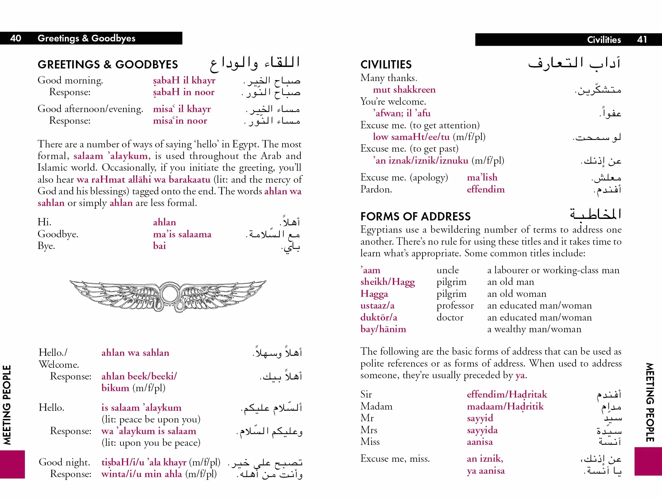 Egyptian Arabic Phrasebook & Dictionary - 5ed - Anglais