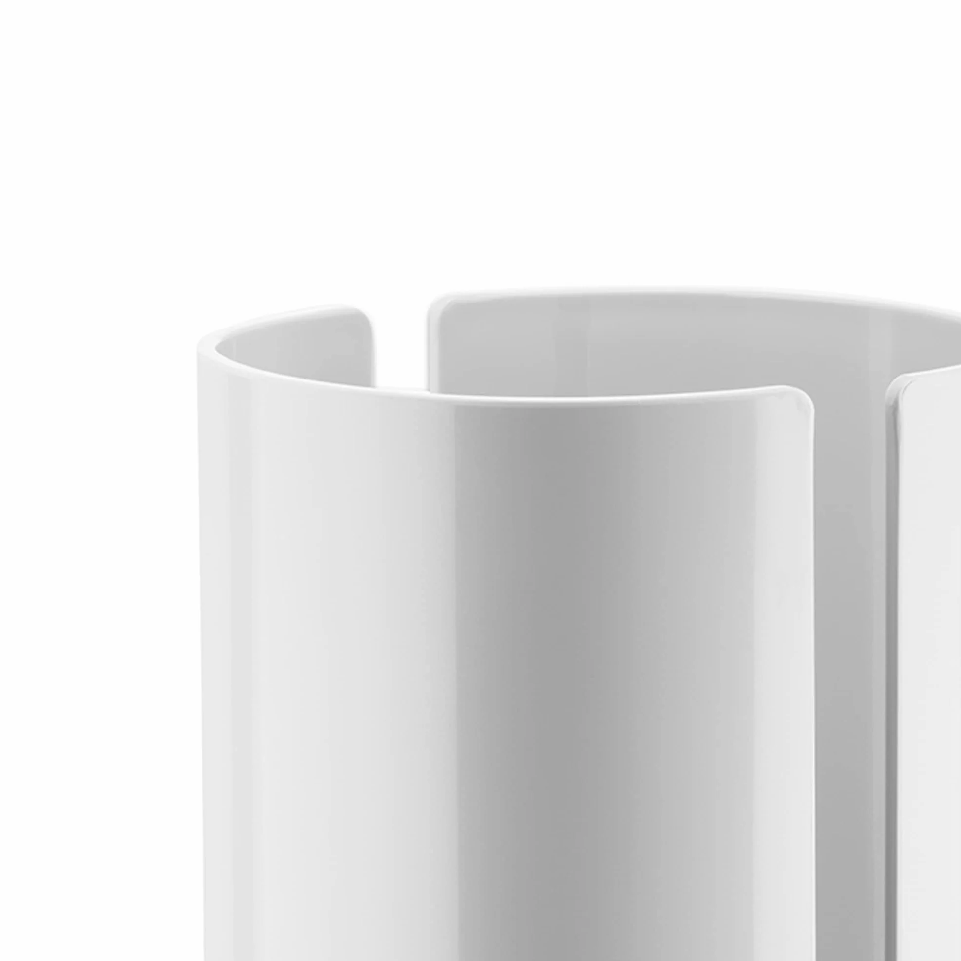 Alessi Birillo PL18 designerski pojemnik na papier toaletowy z żywicy termoplastycznej PMMA biały