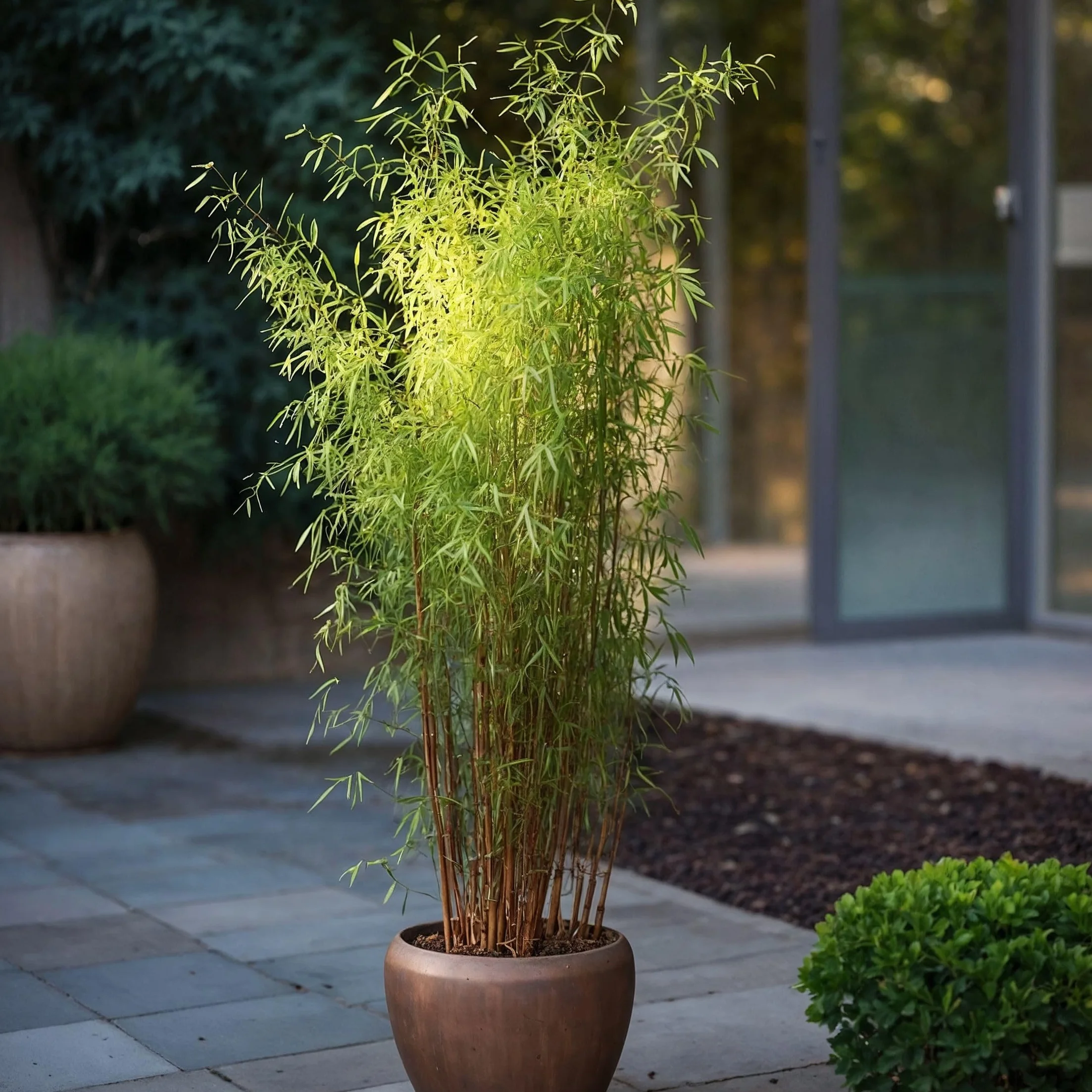 Plant in a Box - Fargesia lśniąca - Fargesia nitida 'Gansu' - Wysokość 60-80cm - Doniczka 17cm - Bambus nieinwazyjny - Zielony