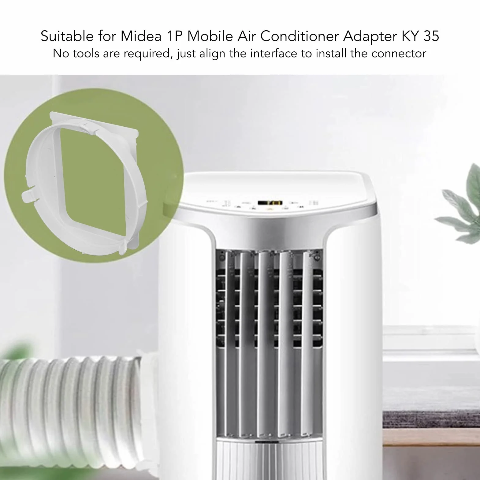 Extender Przenośny klimatyzator Adapter Łącznik Kwadratowy interfejs kanału wydechowego 1P KY35
