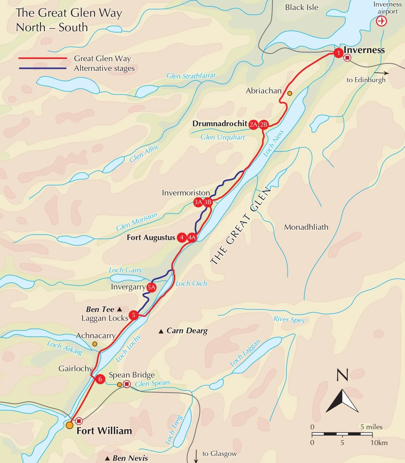 Walking the Great Glen Way Map Booklet: 1:25,000 OS Route Mapping