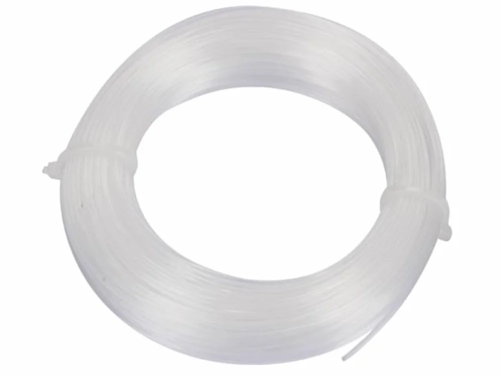 Toolland Drut trymera, nylonowy, przezroczysty, 1,2 mm, 25 m