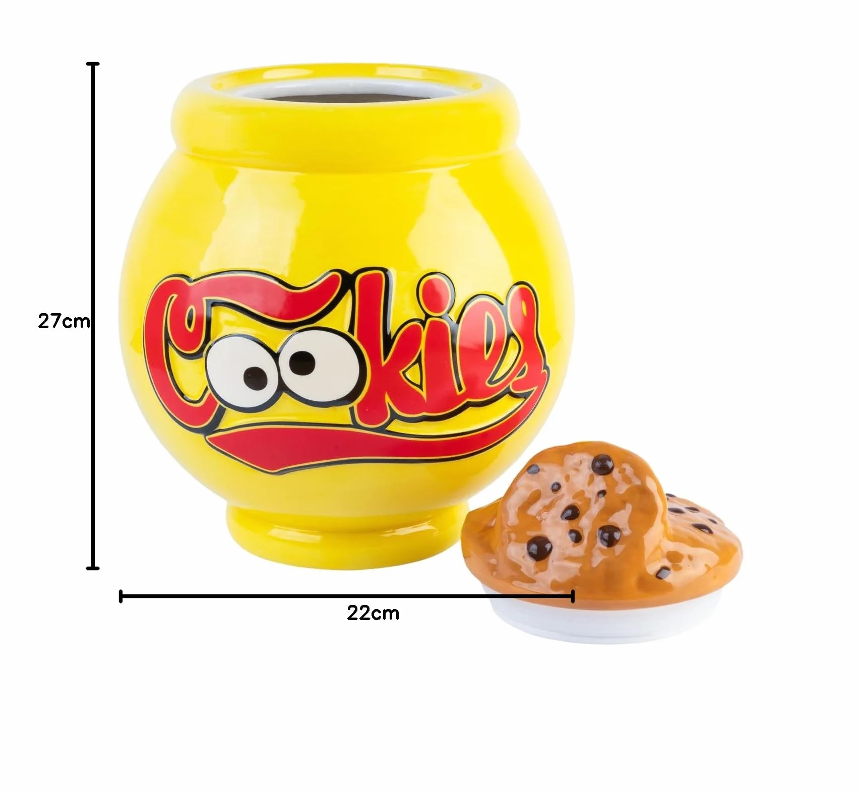 Grupo Erik Sesame Street Cookie Jar with Lid 20.5 x 21.1 x 26 cm Airtight Food Storage Container Cookie Monster