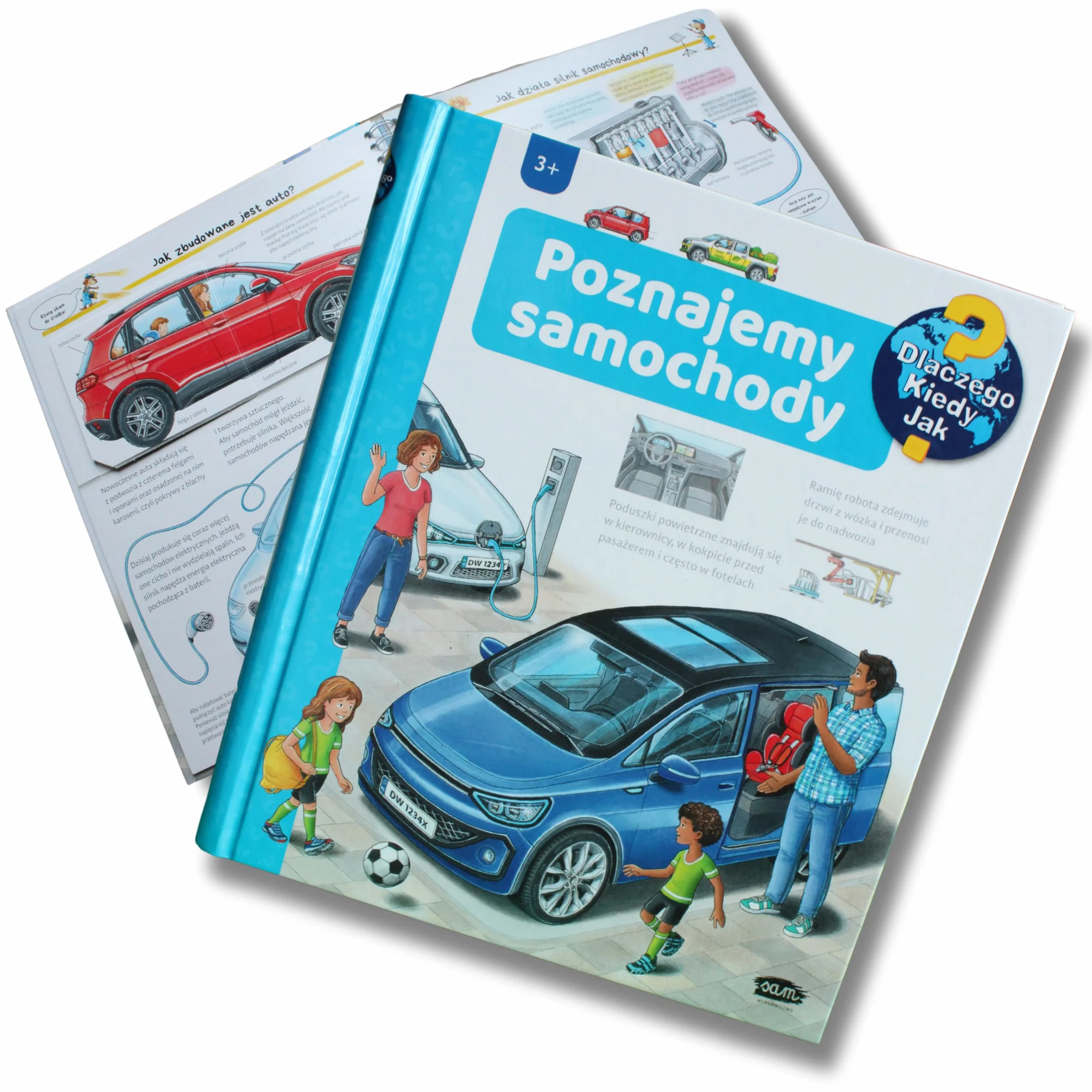 Poznajemy samochody Książka edukacyjna dla dzieci 3+ z okienkami Wszystko o motoryzacji Popularnonaukowa seria Dlaczego? Kiedy? Jak?