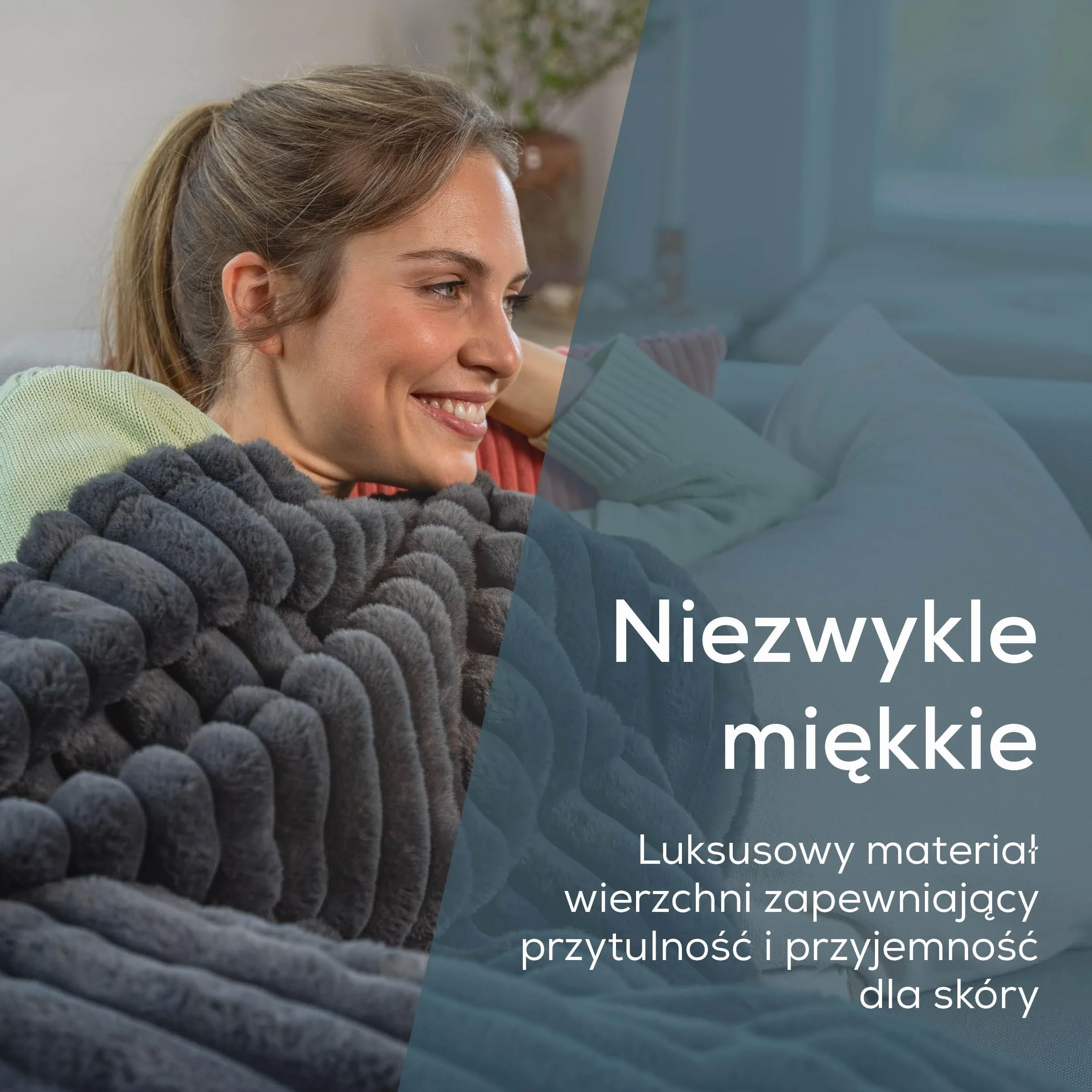Beurer Stockholm koc elektryczny, przytulny koc grzewczy z luksusowego materiału wierzchniego z 6 poziomami temperatury, z automatycznym wyłączaniem i systemem bezpieczeństwa, można prać w pralce