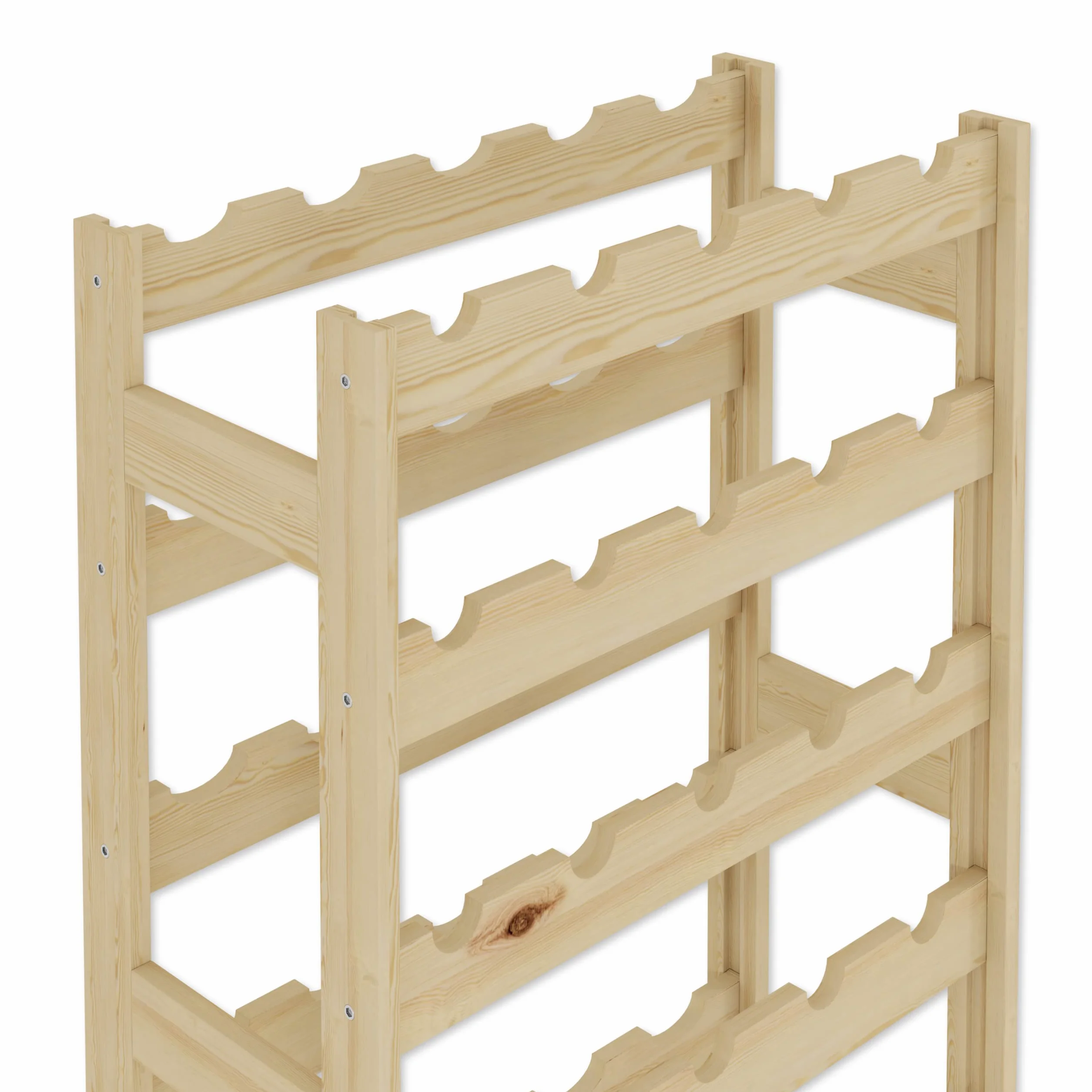 Lenmar Drewniany Regał na Wino 30 Butelek 86x53x25 cm RW-1-30