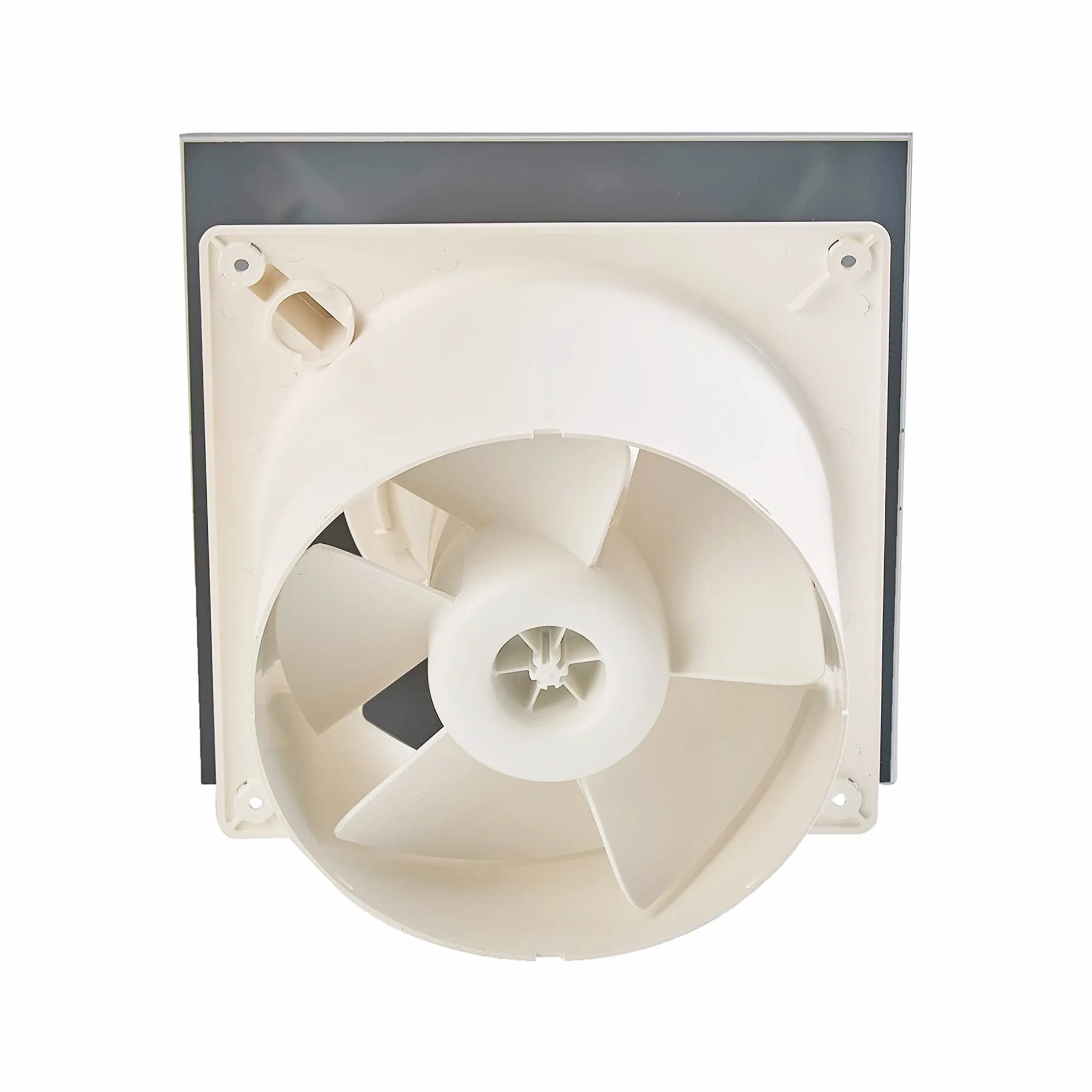 E-100 G - wentylator wyciągowy łazienkowy - seria E Glass Standard - front z białego szkła - klasa energetyczna B - cichy i wydajny wentylator wyciągowy łazienkowy - szerokość 15 cm - Cata