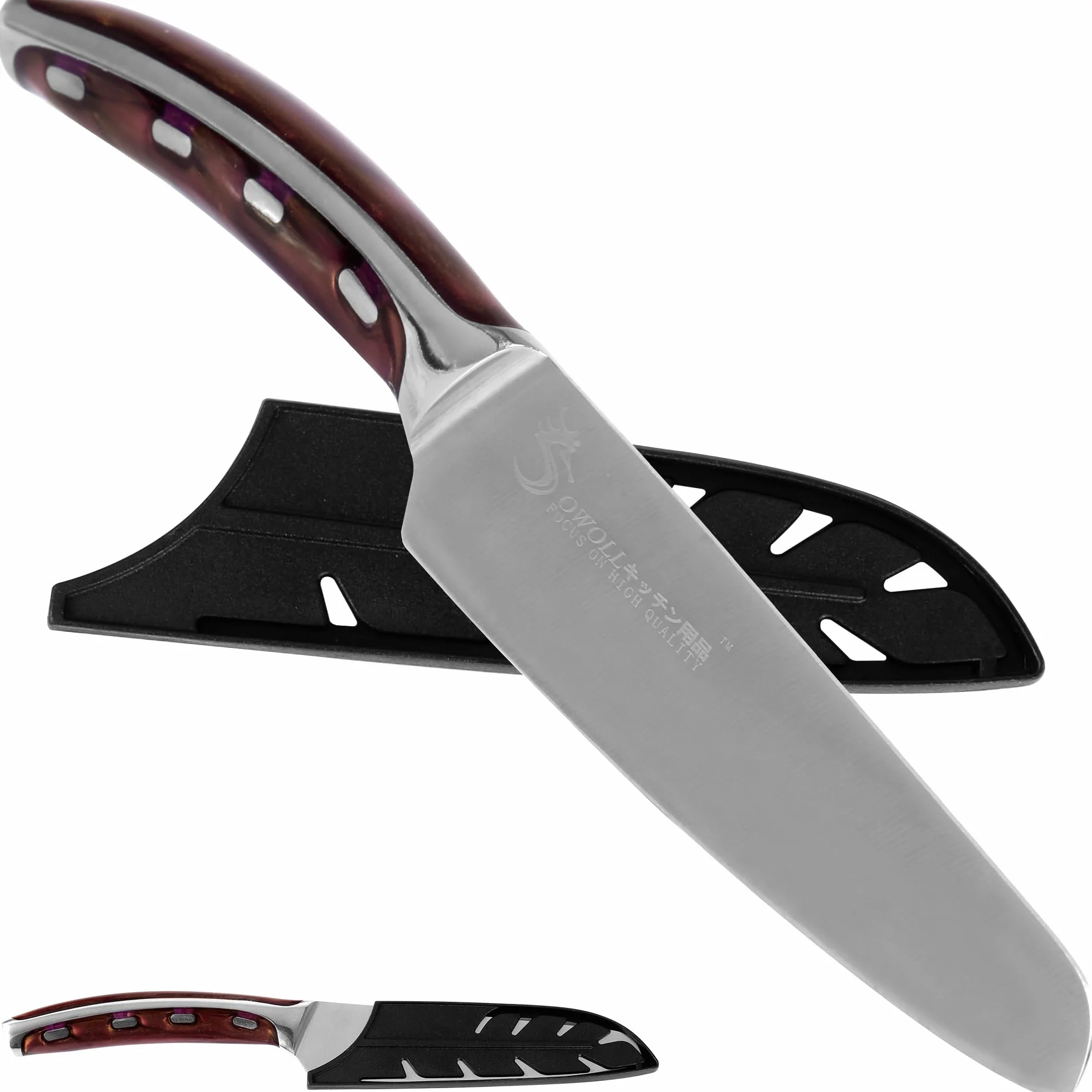 XYJ Stainless Steel Utility Knife, 5 Inch Kitchen Knife With Sheath, Meat Cleaver for Meat Cutting, Vegetable Fruit Slicer Knife, Portable Outdoor Camping for Special Day