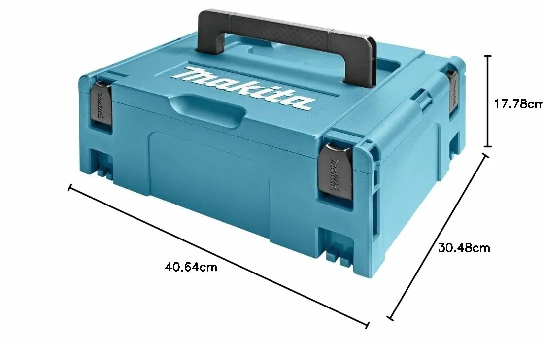Makita Makpac Typ 2 Walizka Systemowa, Czarny/Zielony, 157 mm