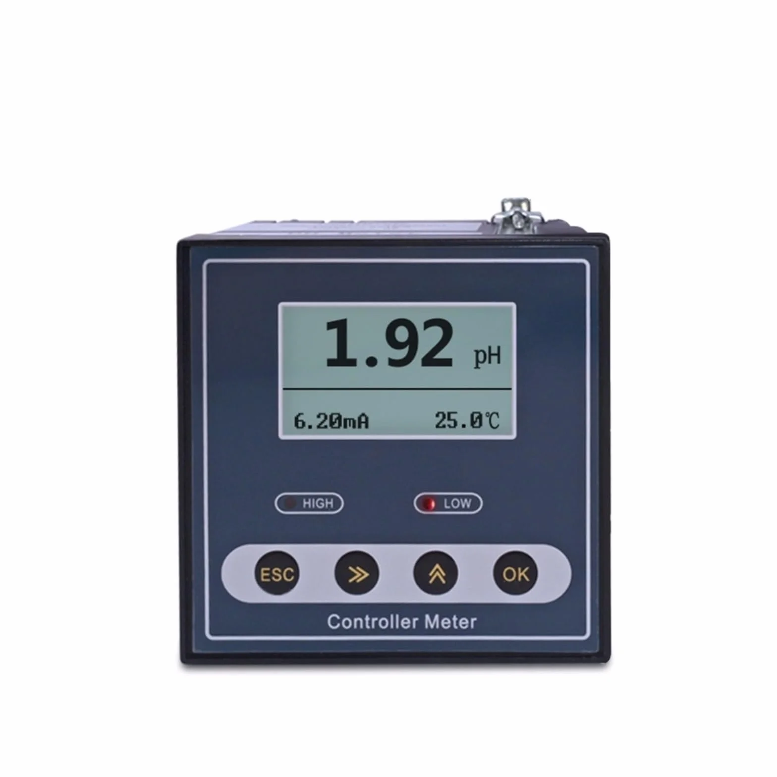 Tester wody, Przemysłowy kontroler PH Monitor miernika ORP Cyfrowy 0,02 pH 1 mV Alarm kontrolny górnego dolnego limitu Tester PH do kranu, akwarium,(Only Controller)