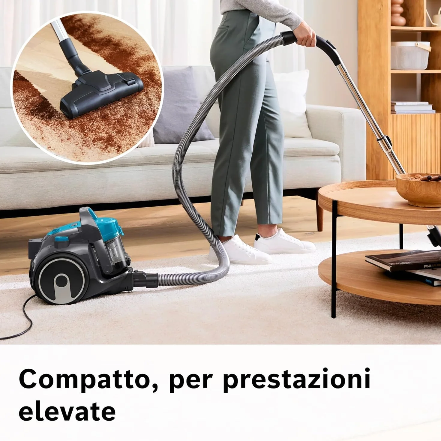 Bosch Serie 2 Parquet Odkurzacz Bezworkowy, Turkusowy, 700.0W 240.0V