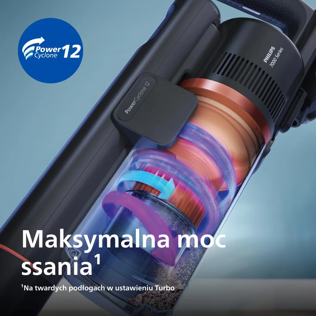 Philips Bezprzewodowy Odkurzacz Serii 8000 Pet, 80 Min Czas Pracy, Wysoka Moc Ssania, Rozpoznawanie Podłóg, Wyświetlacz Inteligentny, Nasadki z LED