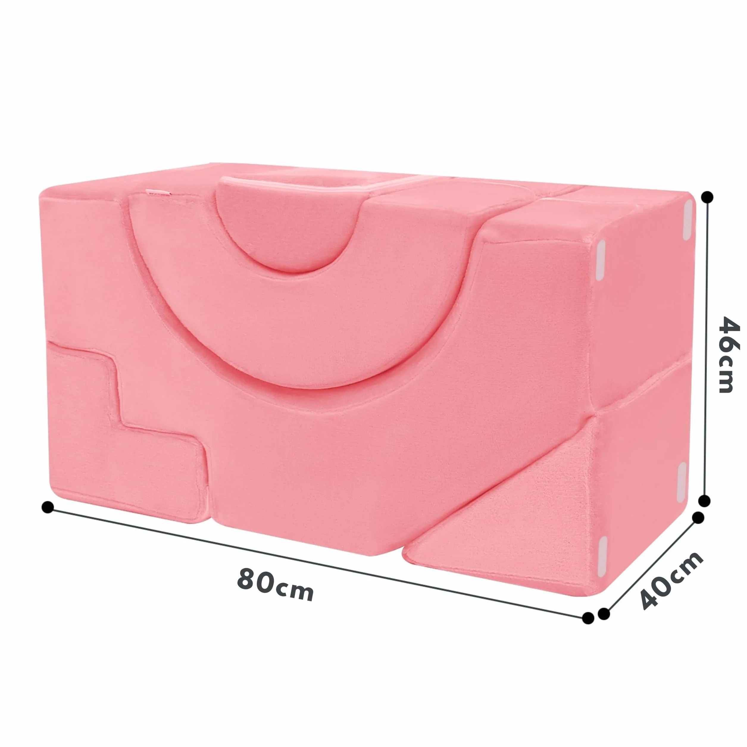 MeMoreCool Sofa dziecięca do zabawy, modułowa pianka z klocków, sofa do spania dla niemowląt, miękkie klocki do pokoju dziecięcego lub pokoju zabaw, mini sofa ze