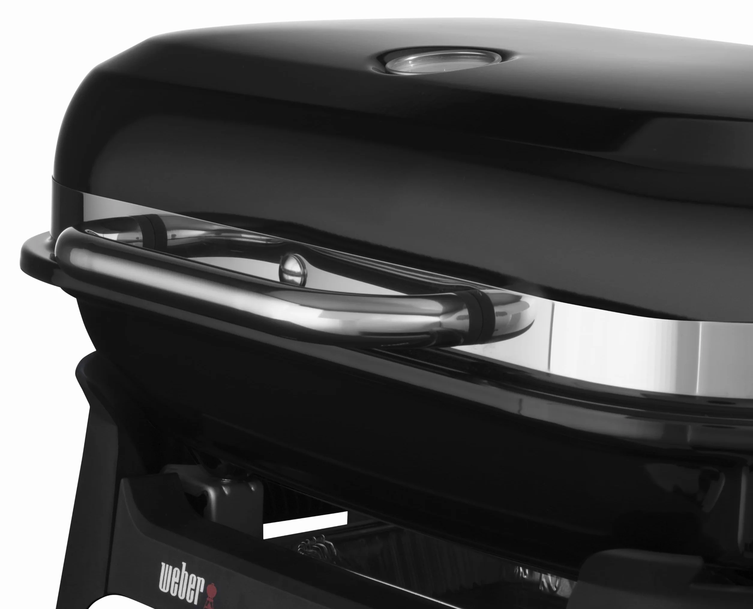 Weber Lumin Compact grill elektryczny, powierzchnia grillowa, 43 x 32 cm, przenośny, osiąga temperaturę ponad 315 °C, wszechstronny – idealny do smażenia, wędzenia, gotowania na parze lub gotowania