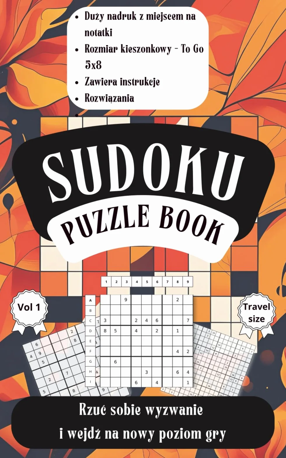 Sudoku Puzzle Book.: Z rozwiązaniami i różnymi poziomami trudności. Łamigłówka dla nastolatków, dorosłych i seniorów. Ćwicz koncentrację i logiczne myślenie. Duży rozmiar na stronie.