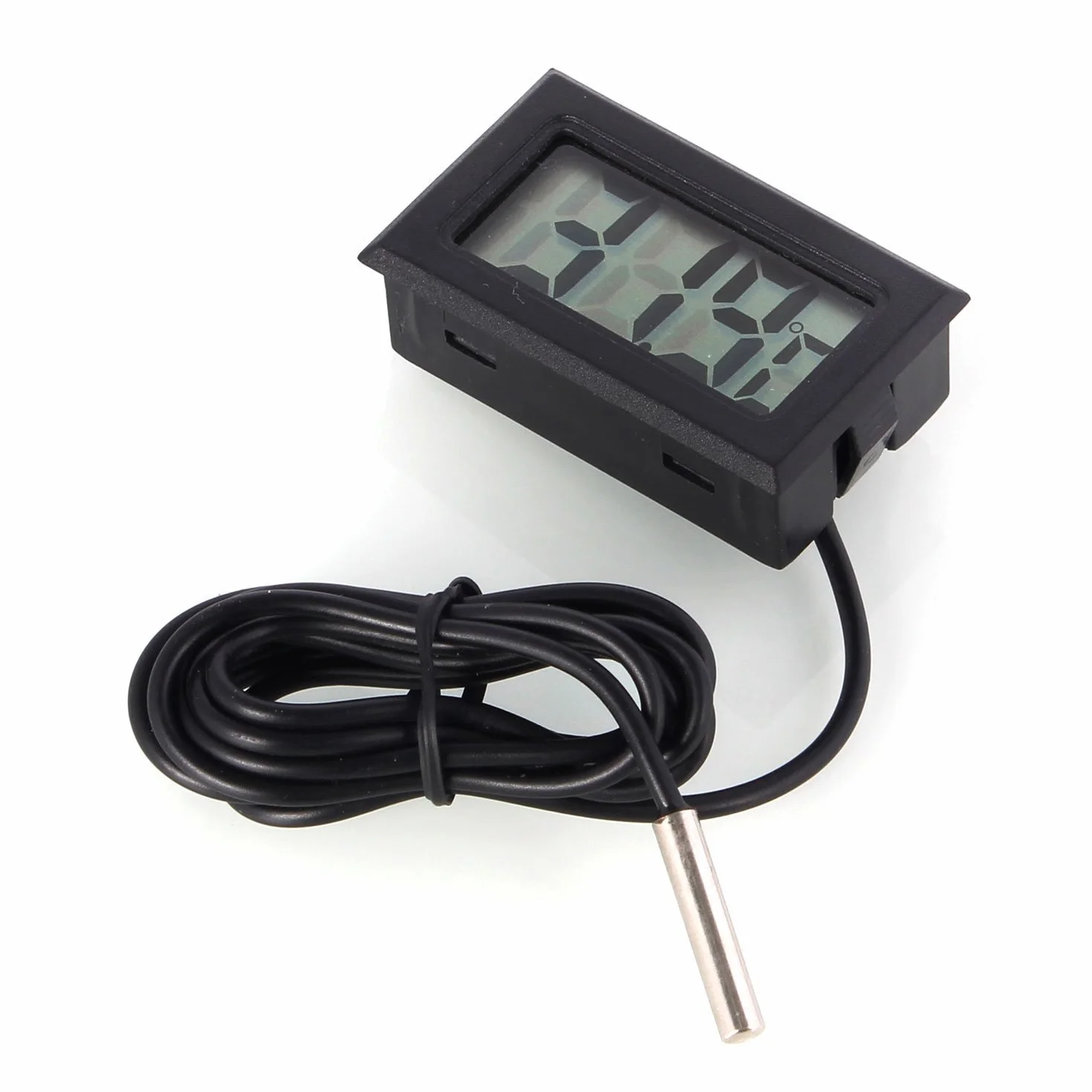DollaTek 5 szt. cyfrowy termometr LCD z zewn?trzn? sond? do lodówki zamra?arki do lodówki akwarium - czarny