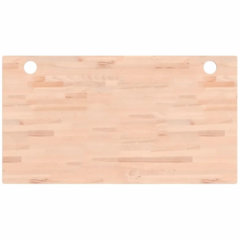vidaXL Blat do biurka, 110x60x2,5 cm, lite drewno bukowe