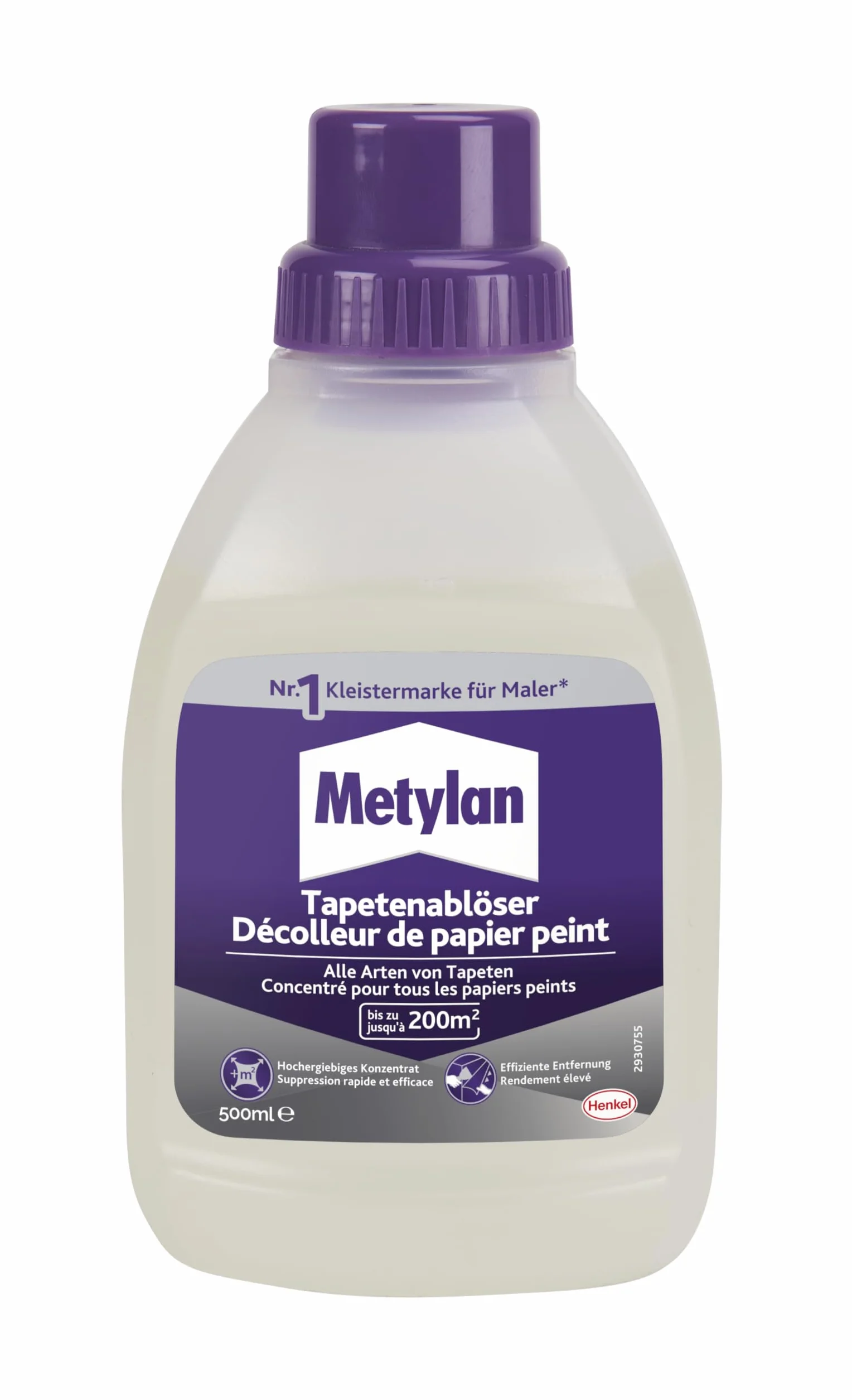 Metylan 387342 "Active" środek do usuwania tapet, biały, 0,5 litra
