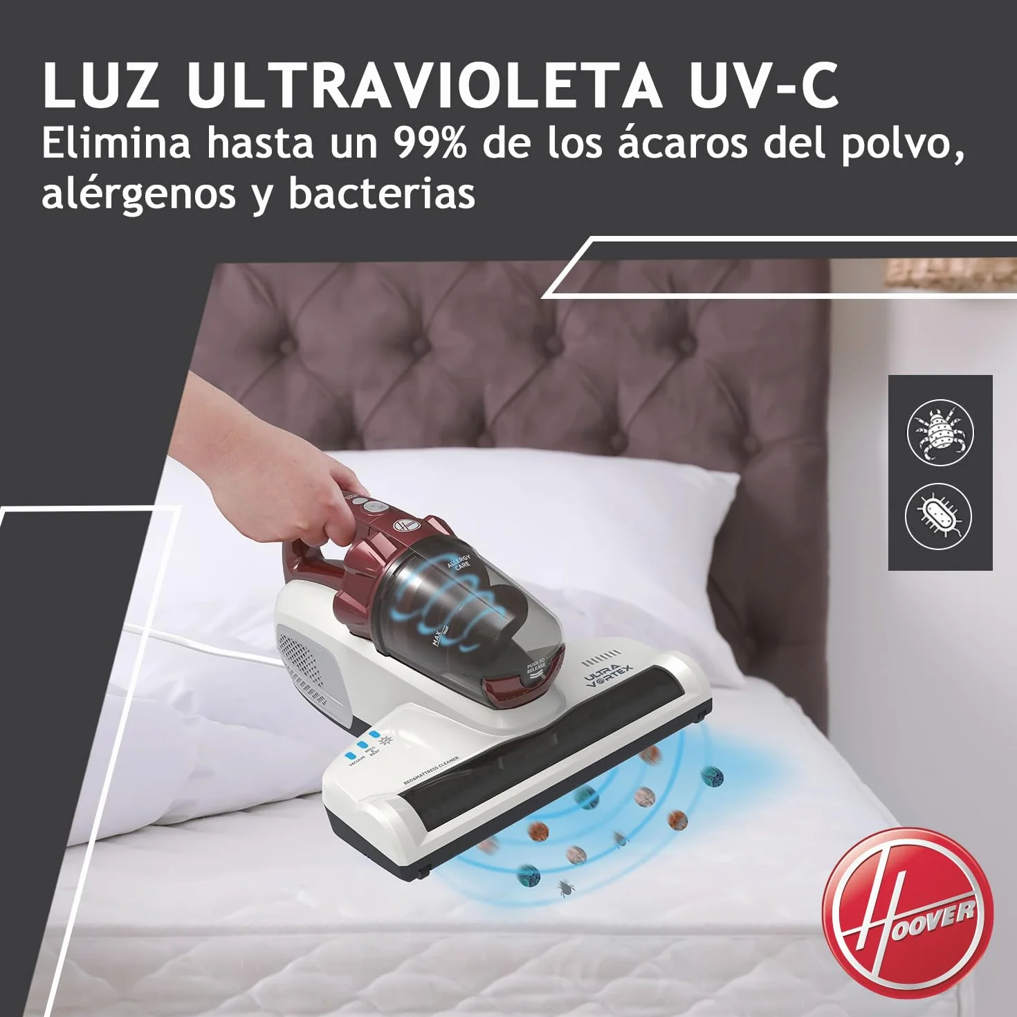 Odkurzacz Hoover Ultra Vortex 20 WW 18 VV Biały Czerwony