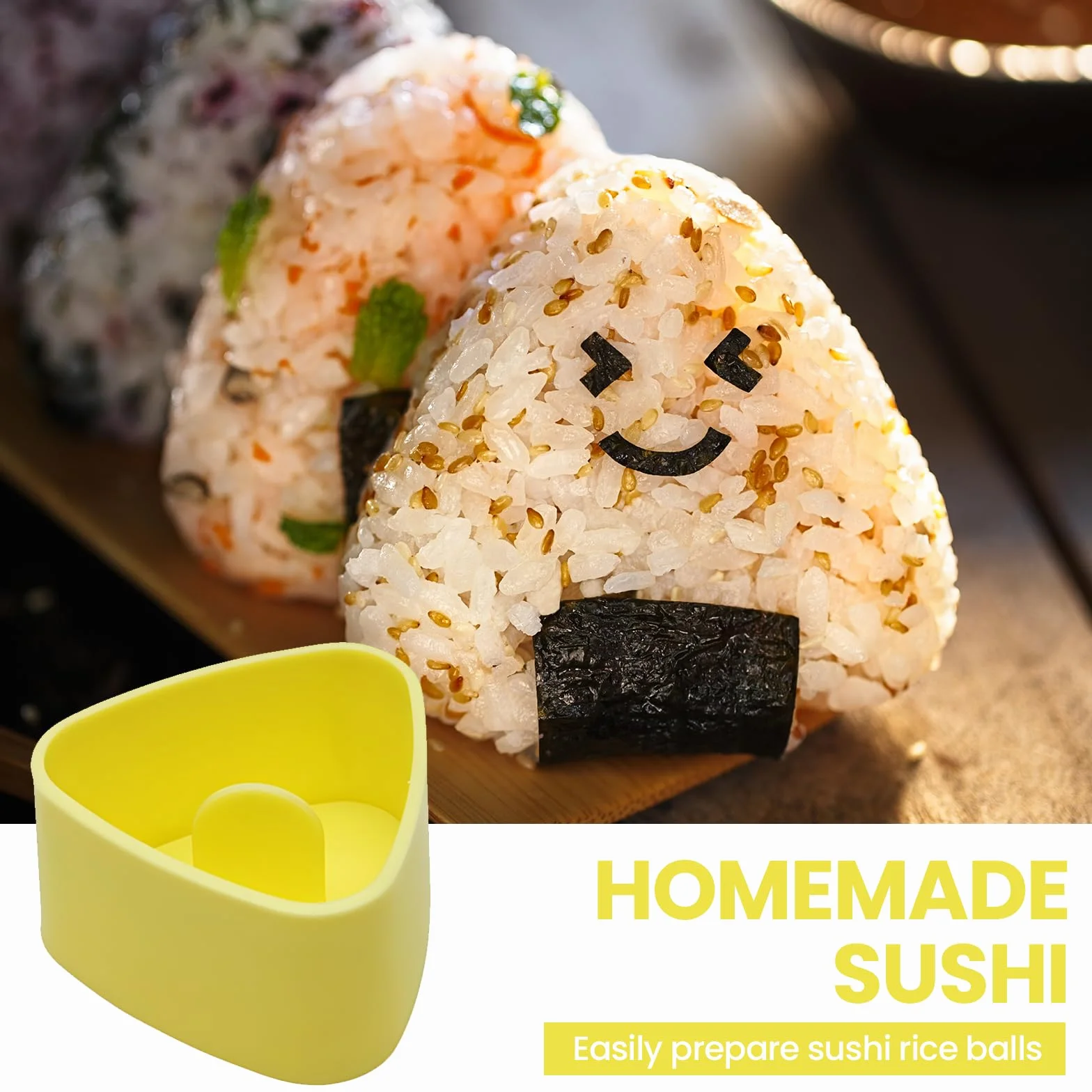Foremki Onigiri 6 sztuk trójkątne forma do sushi kulek ryżowych