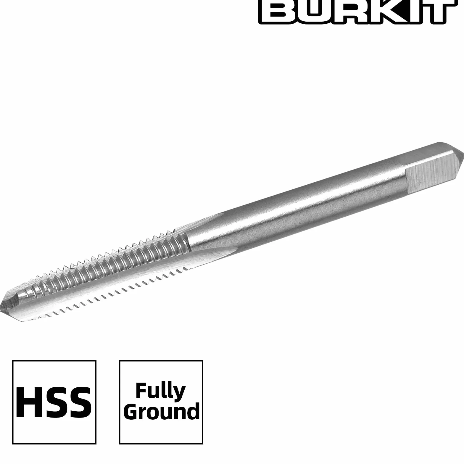 Burkit 2 szt. M6 X 1,25 gwintowany kran praworęczny, HSS M6 x 1,25 prosty karbowany kran maszynowy