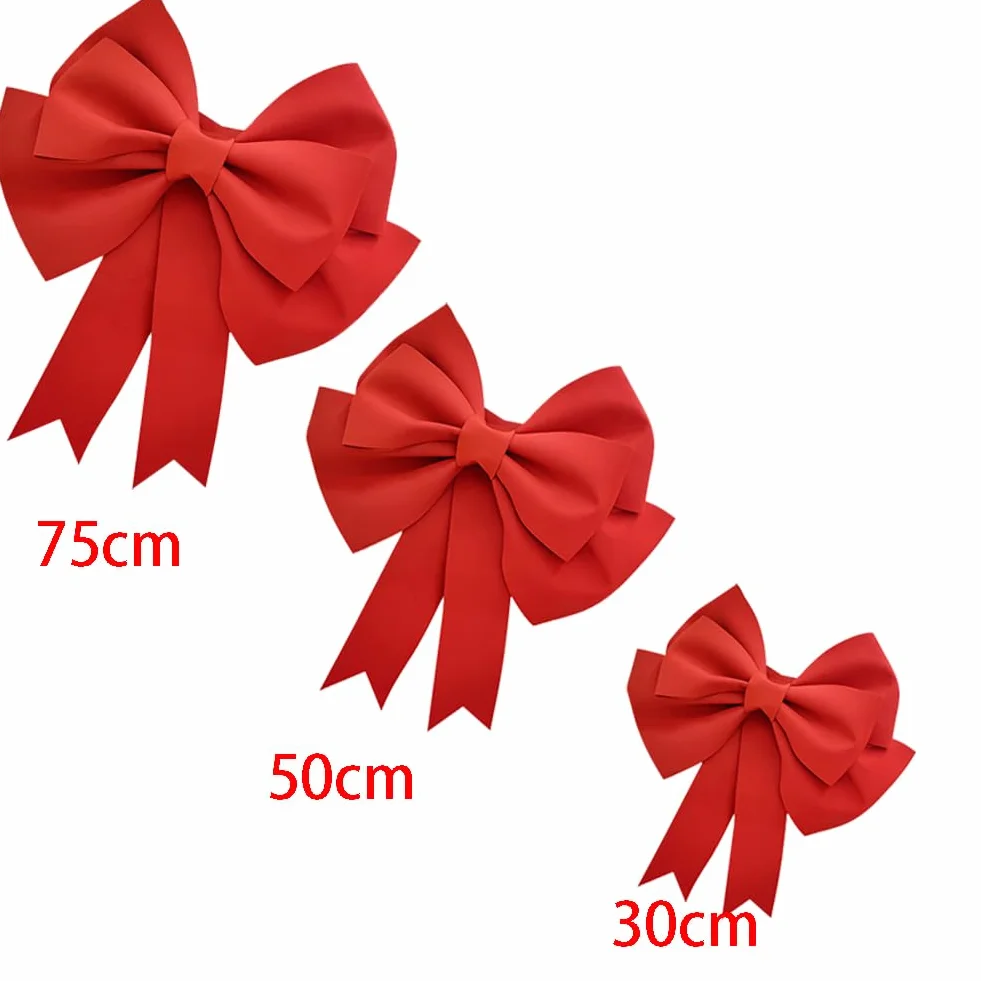 Extra Duża Kokarda Dekoracyjna Bow DIY Gigantyczna Kokarda Zdobnicza Gigantyczna Duża Czerwona Kokarda Na Samochód Kokarda Prezentowa Na Ślub, Imprezę, Samochód, Walentynki, Święta Bożego Narodzenia