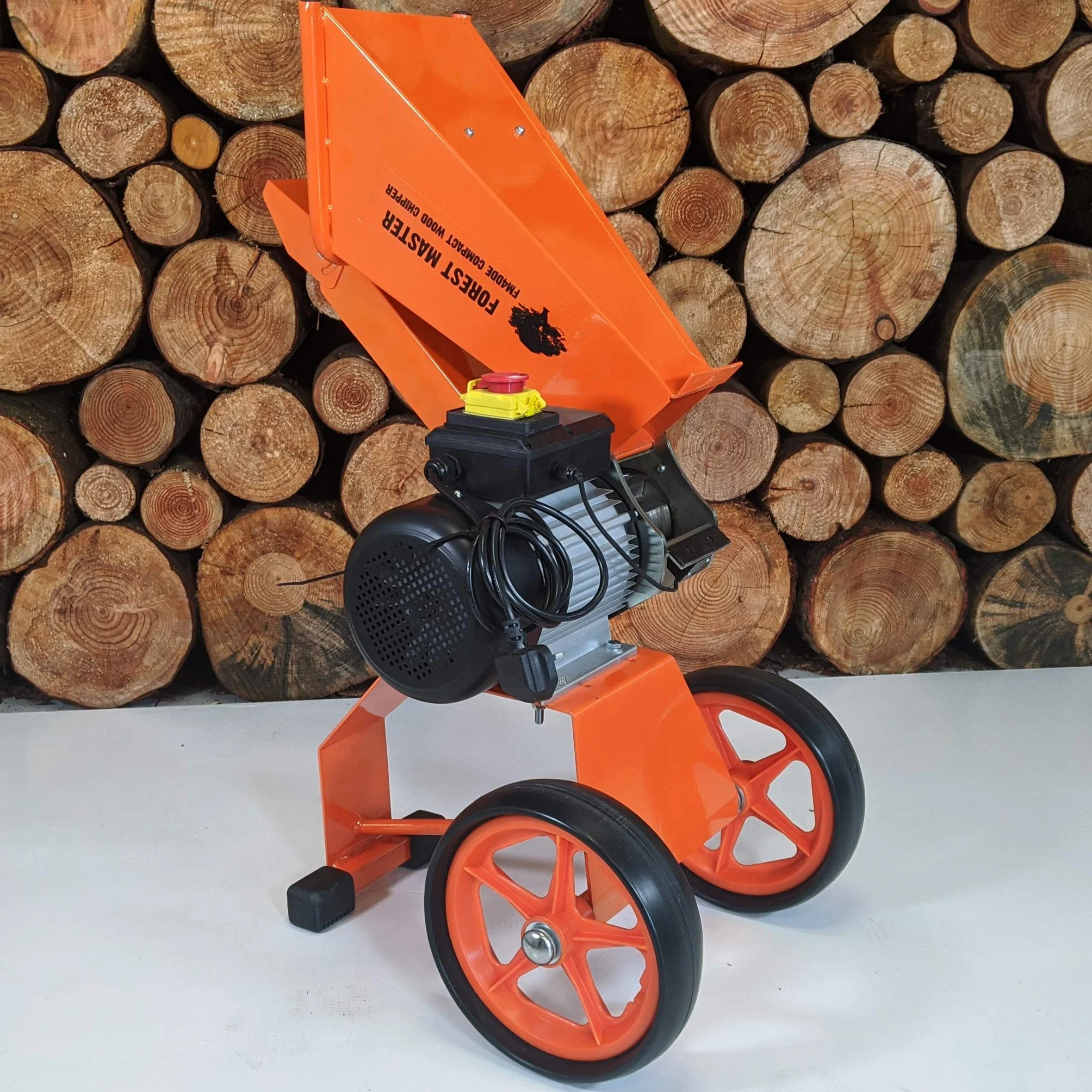 Forest Master FM4DDE Kompaktowy elektryczny rębak do drewna, Rozdrabniacz 2800 W, 4 szt, gałęzi, liście, drewno, rozdrabniacz ogrodowy, rozdrabniacz elektryczny