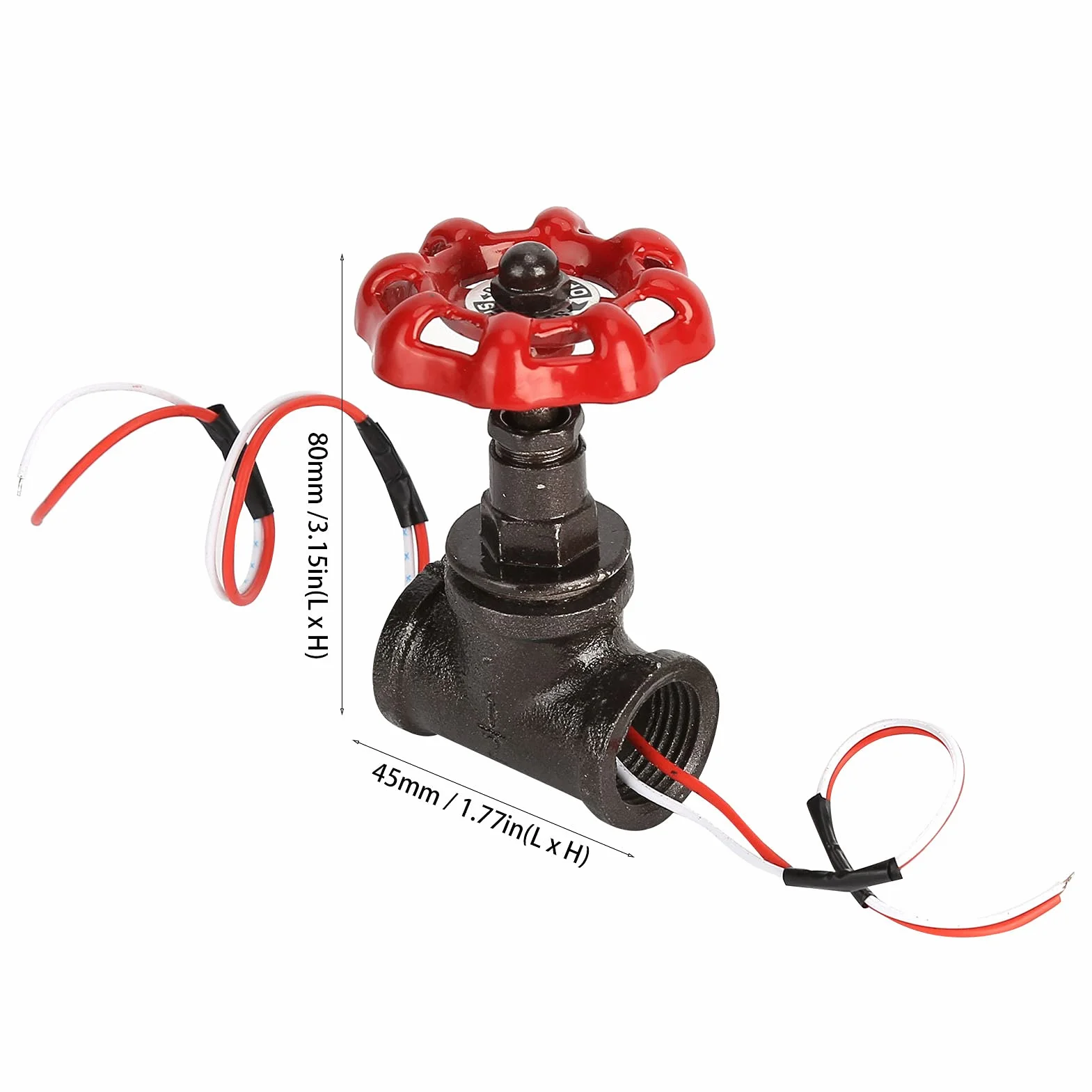 Przełącznik Lampy Stołowej, Przełącznik Lampy w Stylu Retro Steampunk G1 / 2in Wyłącznik światła z Zaworem Stop z Przewodem do Lampy Wodociągowej Akcesoria do Lamp w Stylu Vintage