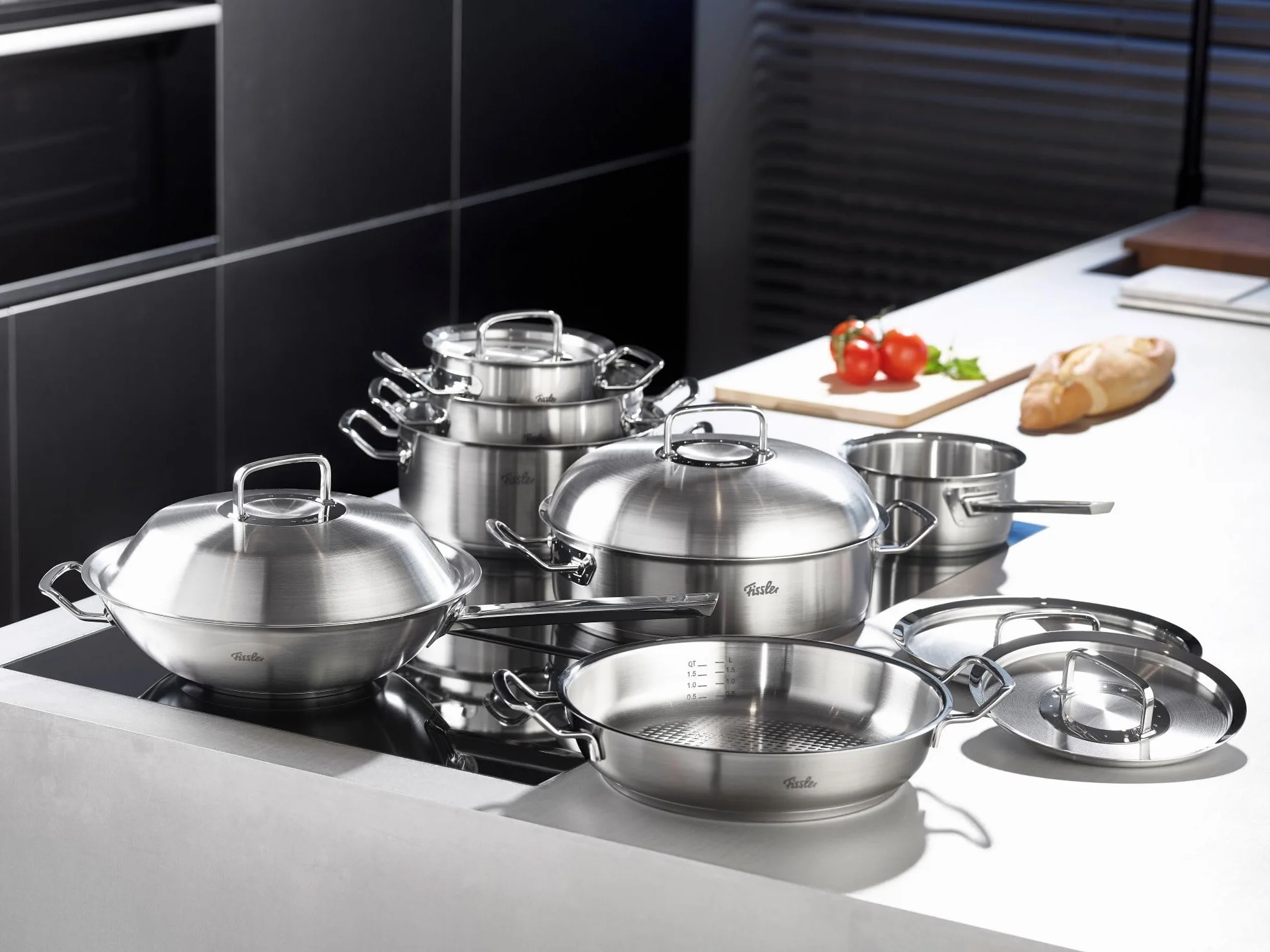Fissler Original-Profi Garnek do Zupy, Stal Nierdzewna, Srebrny, Ø 24 cm