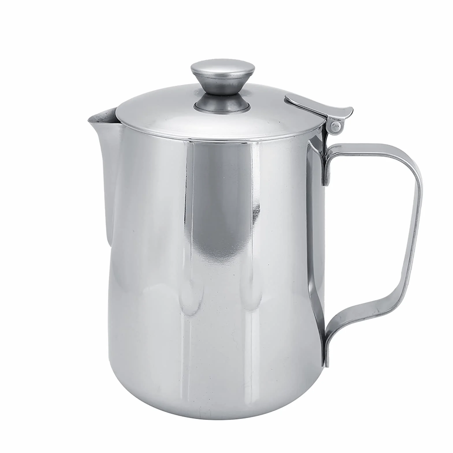 Dzbanek do Spieniania Mleka, Dzbanek do Spieniania Mleka ze Stali Nierdzewnej, Narzędzie Baristy, Dzbanek do Spieniania Kawy do Ekspresu do Kawy Cappuccino Latte Art (600 ml)