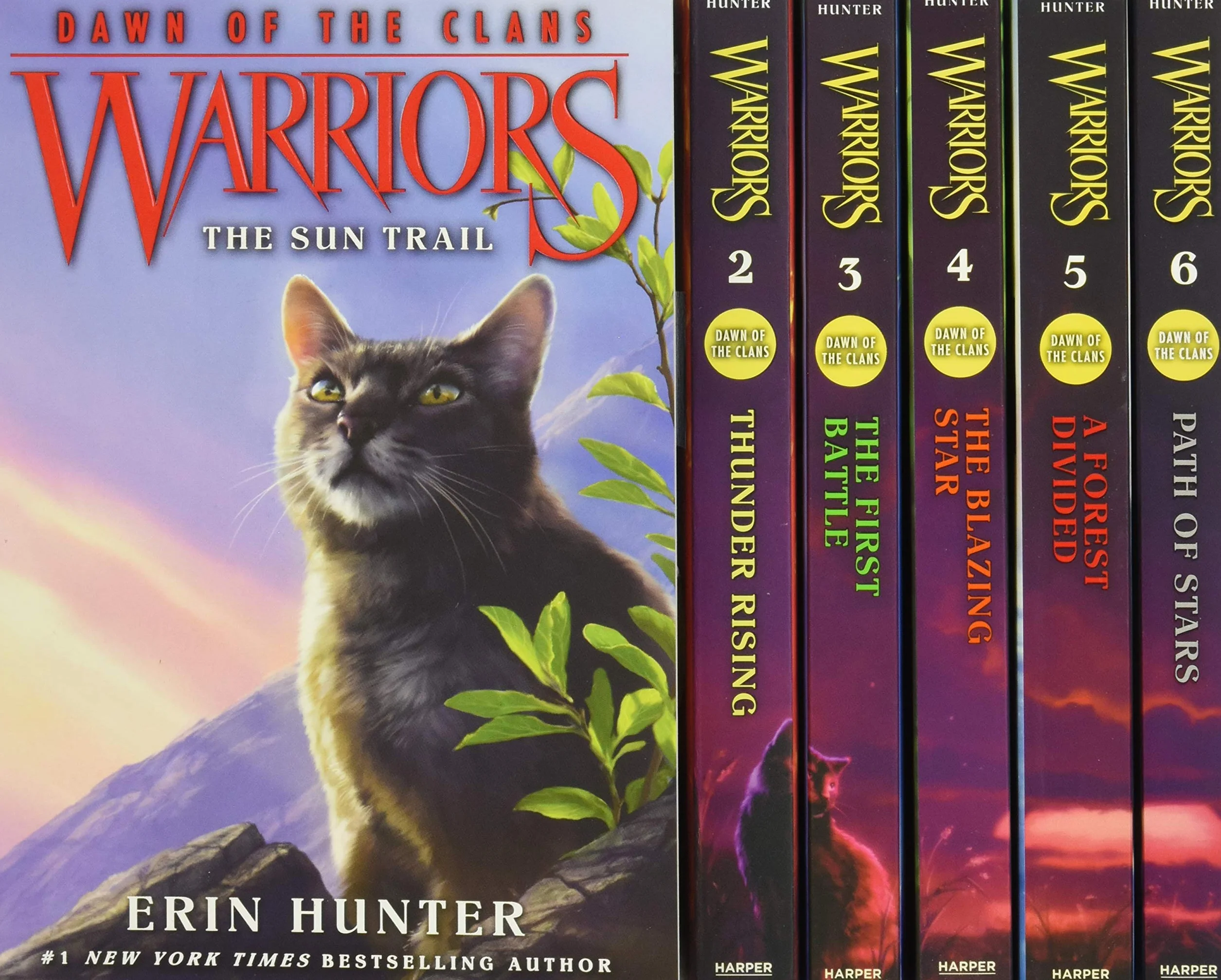 Warriors: Dawn of the Clans Set: The Sun Trail / Thunder Rising / the First Battle / the Blazing Star / a Forest Divided / Path of Stars