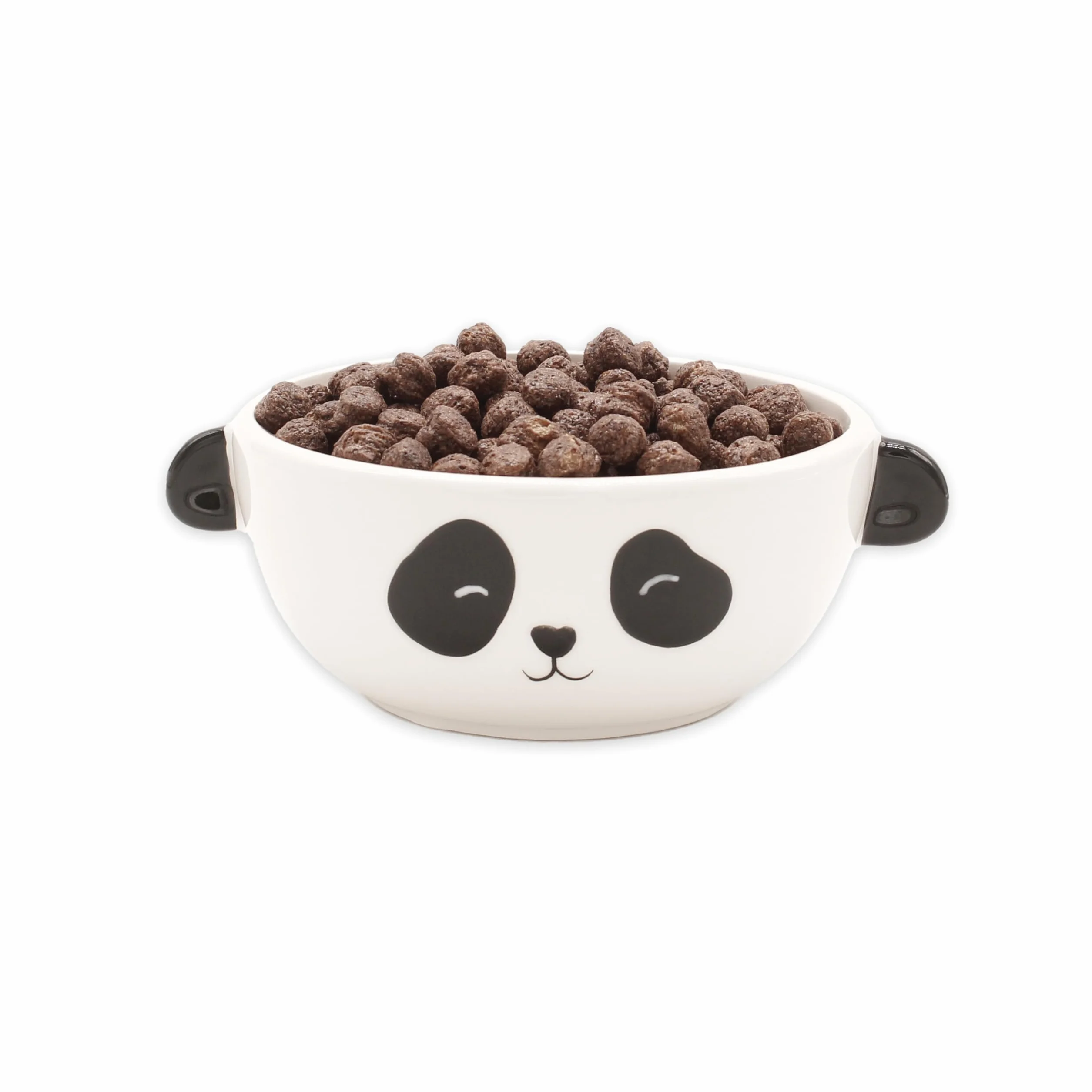 Winkee - Panda miska na musli | słodka mała miska z ceramiki z uszkami pandy | misa z kamionki o słodkim wyglądzie pandy | prezent na urodziny, rozpoczęcie szkoły, Boże Narodzenie, Walentynki