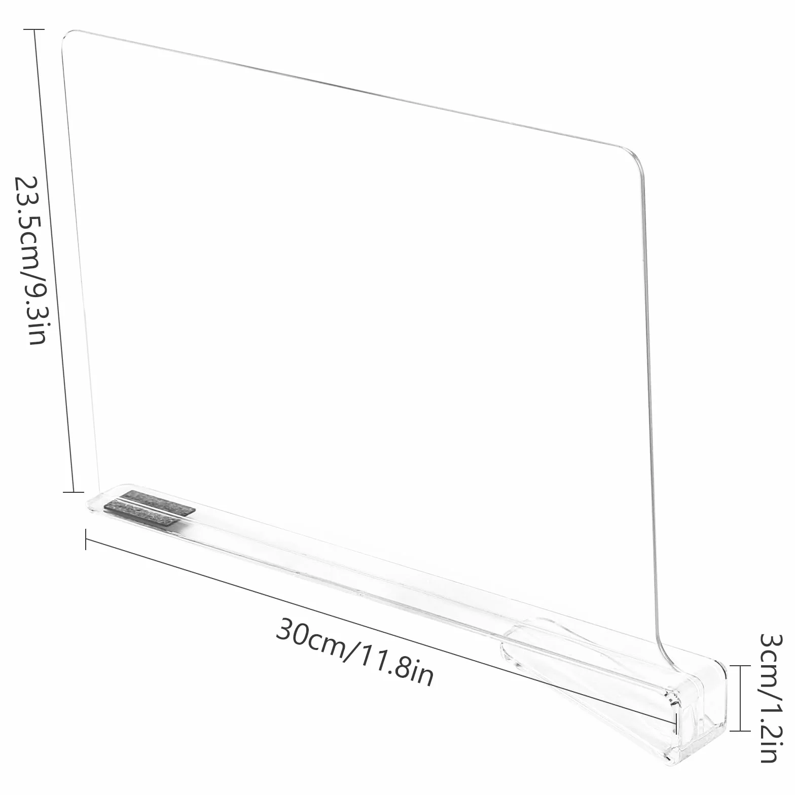 4 przezroczyste akrylowe separatory półek, przegrody do szaf, wielofunkcyjne przegrody do półek, 30 x 23,5 cm, przegrody do szuflad na ubrania, buty, torby i książki