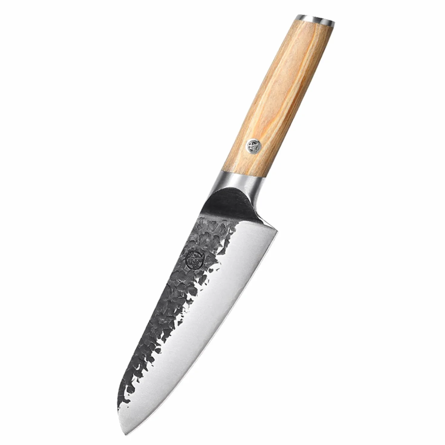 MITSUMOTO SAKARI Nóż Szefa Kuchni Santoku 17 cm Ręcznie Kuty Japoński Nóż Kuchenny