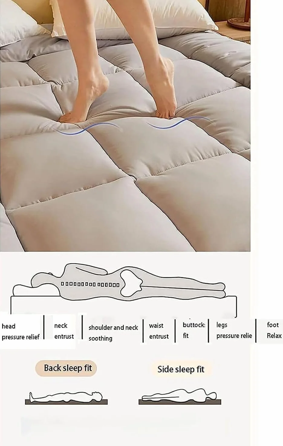 Japoński materac futon, składany materac podwijany pogrubiona mata tatami podkładka do spania leżak podłogowy łóżko kanapy i sofy dla gości podkładka do spania (rozmiar: 90 x 190 cm, kolor: E)