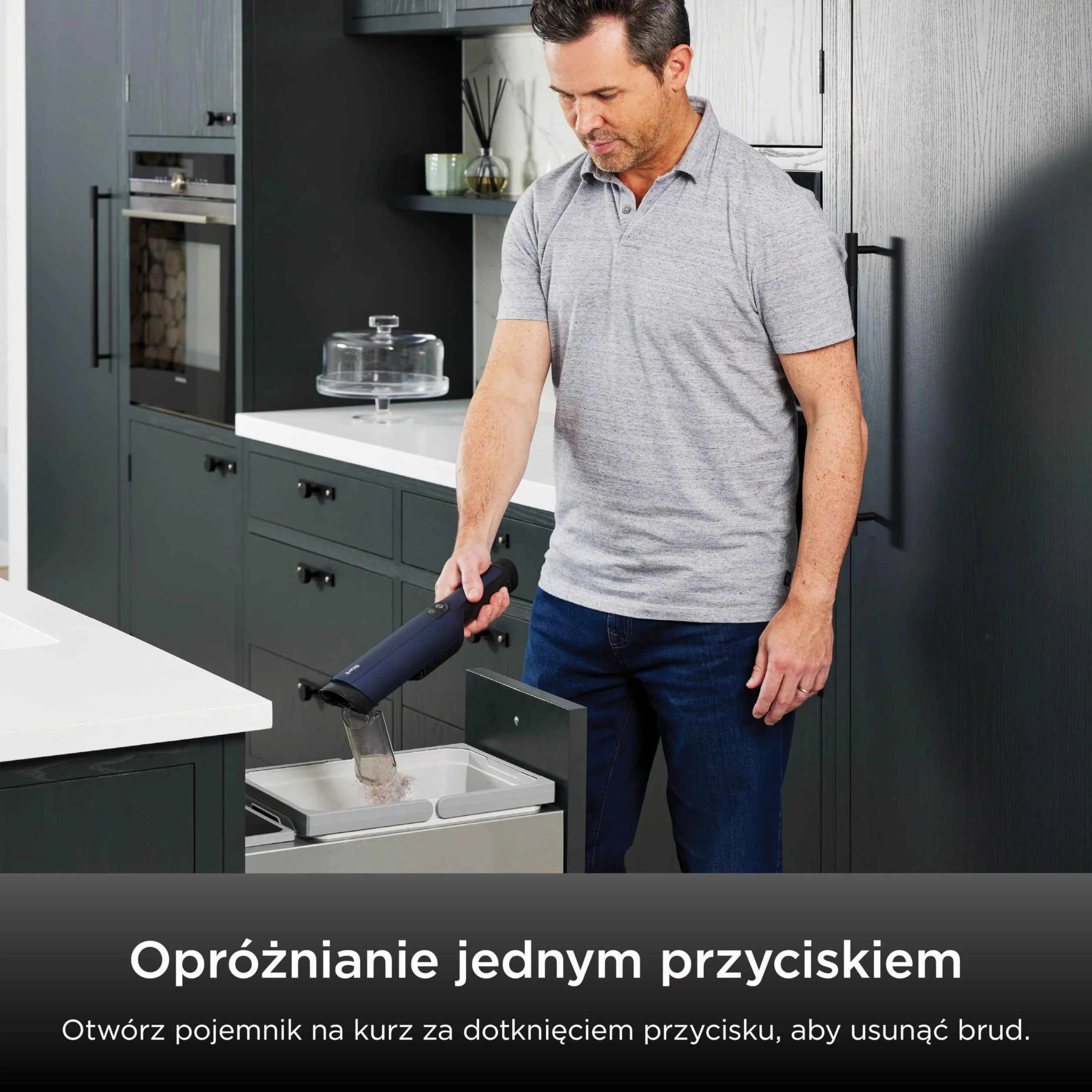 Shark WandVac 2.0 bezprzewodowy mini odkurzacz ręczny, mały i lekki, wydajny akumulatorowy odkurzacz ręczny z końcówką szczelinową/szczotką do kurzu i nasadką do różnych powierzchni, niebieski WV270EU