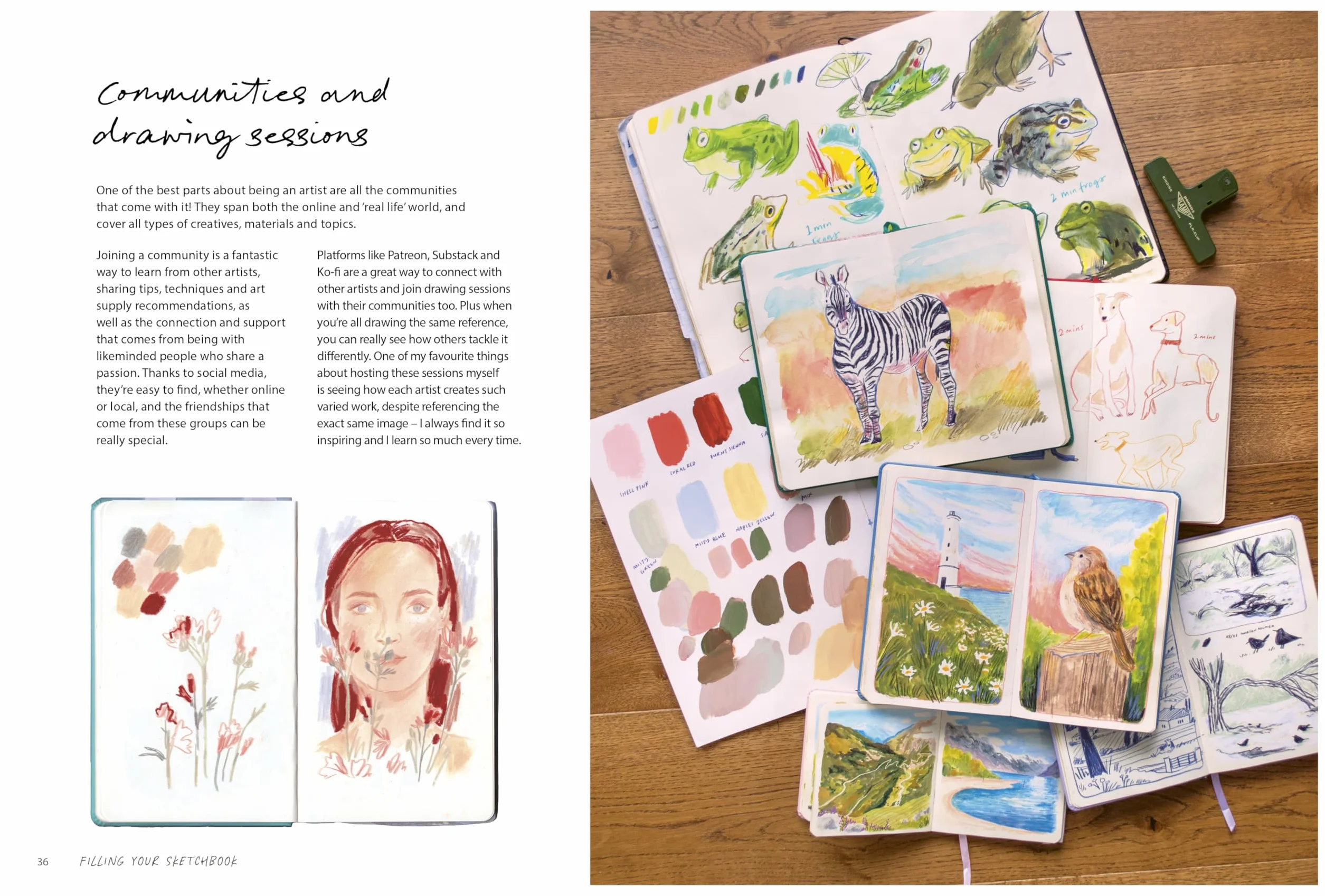 Sketchbook Joy: How to Embrace Your Creativity and Fill Your Sketchbooks with Colour