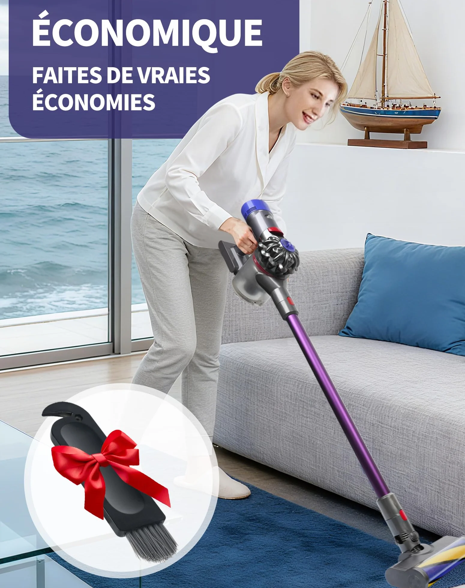 LAOYE Rura przedłużająca do rury Dyson V11, V15, V10, V8, V7, kompatybilna z rurą ssącą 967477-01 do 09, nadaje się do Dyson, 72 cm