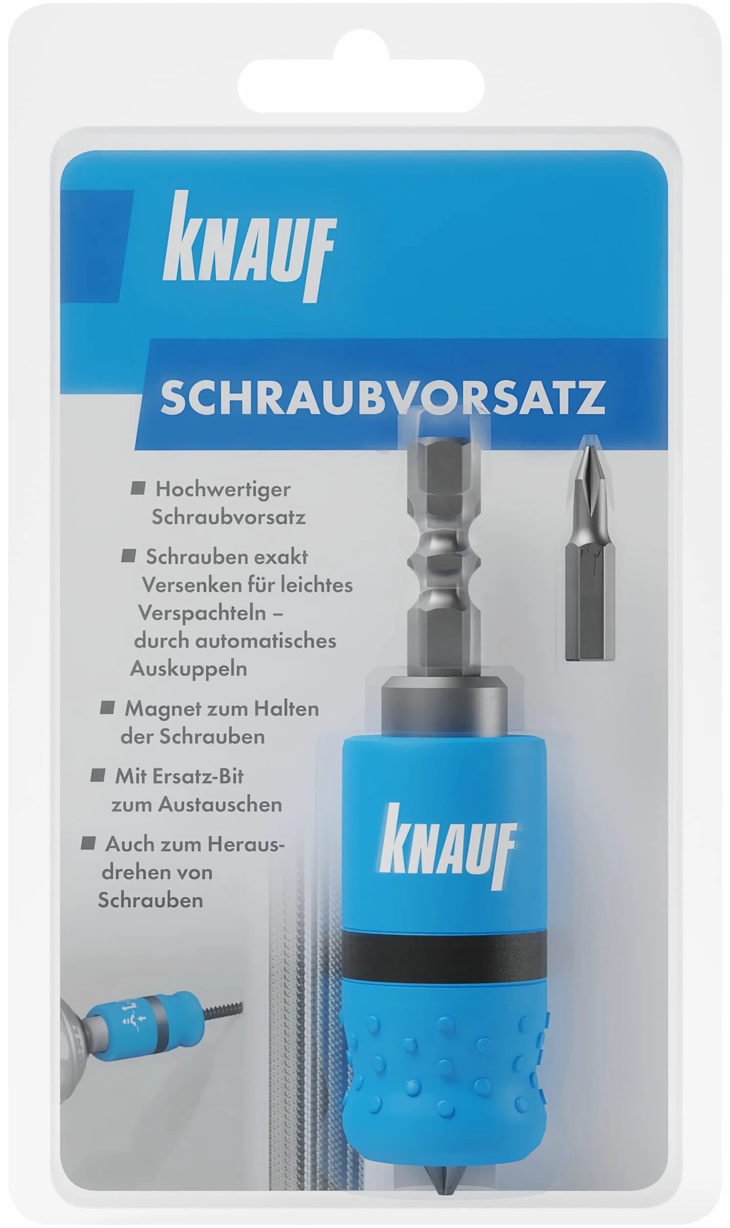 Knauf 196210 Uchwyt, Czarny/Niebieski, ‎7 x 5 x 2 cm; 70 g