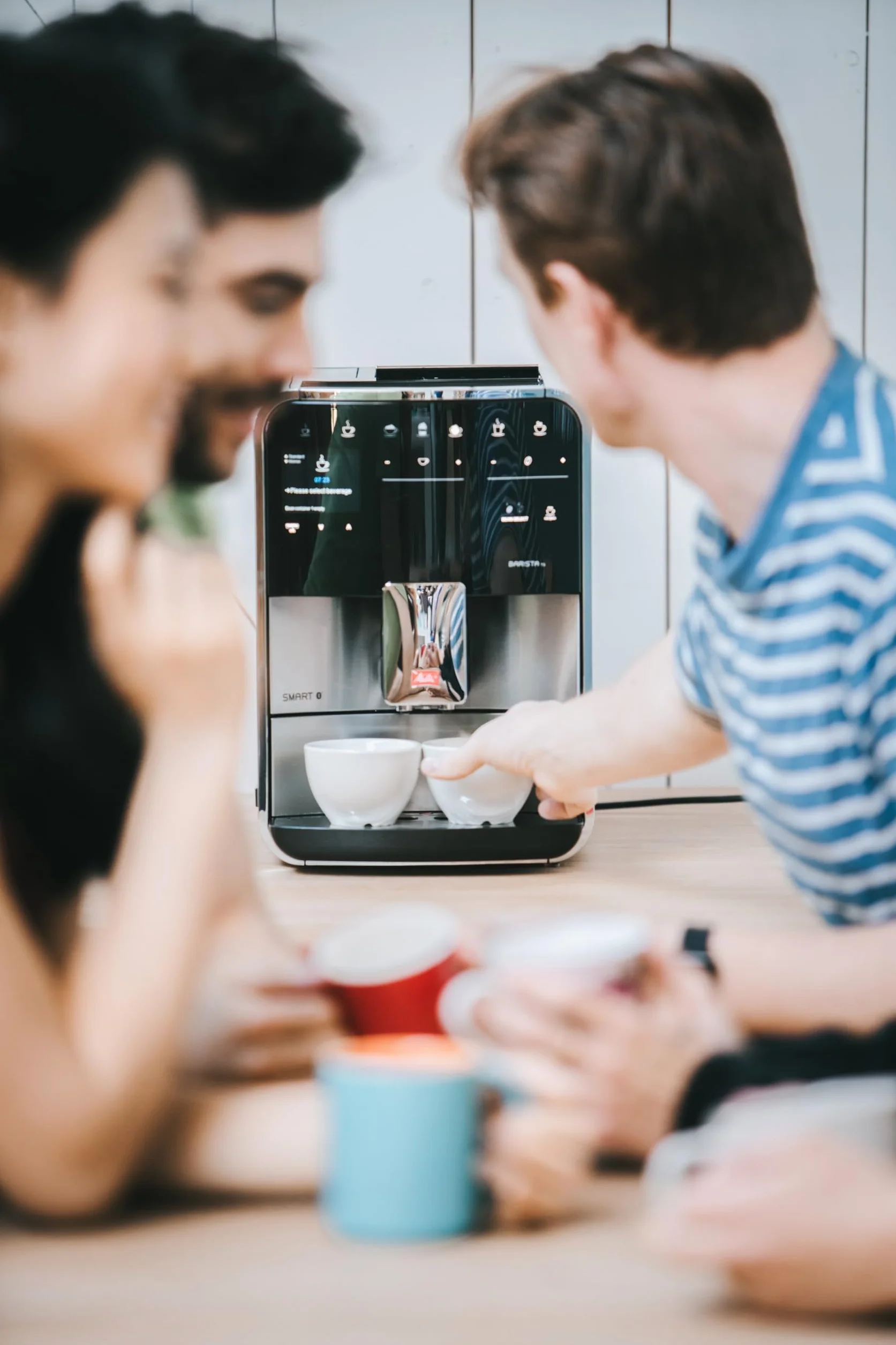Melitta Caffeo Barista TS Smart F850-101 ekspres do kawy ze zbiornikiem na mleko, One Touch, Pro Aqua, srebrny