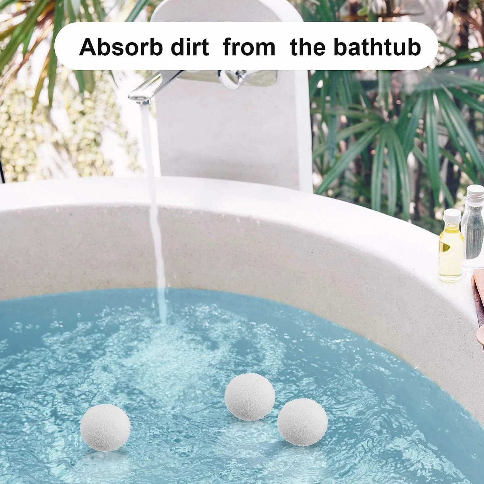 Hot Tub Sponge Scum Absorber - Cold Plunge Filter Balls - Wielokrotnego użytku do kąpieli do lodów Filter Oil Scum Balls, 2 x akcesoria do kąpieli lodowej i zimnych