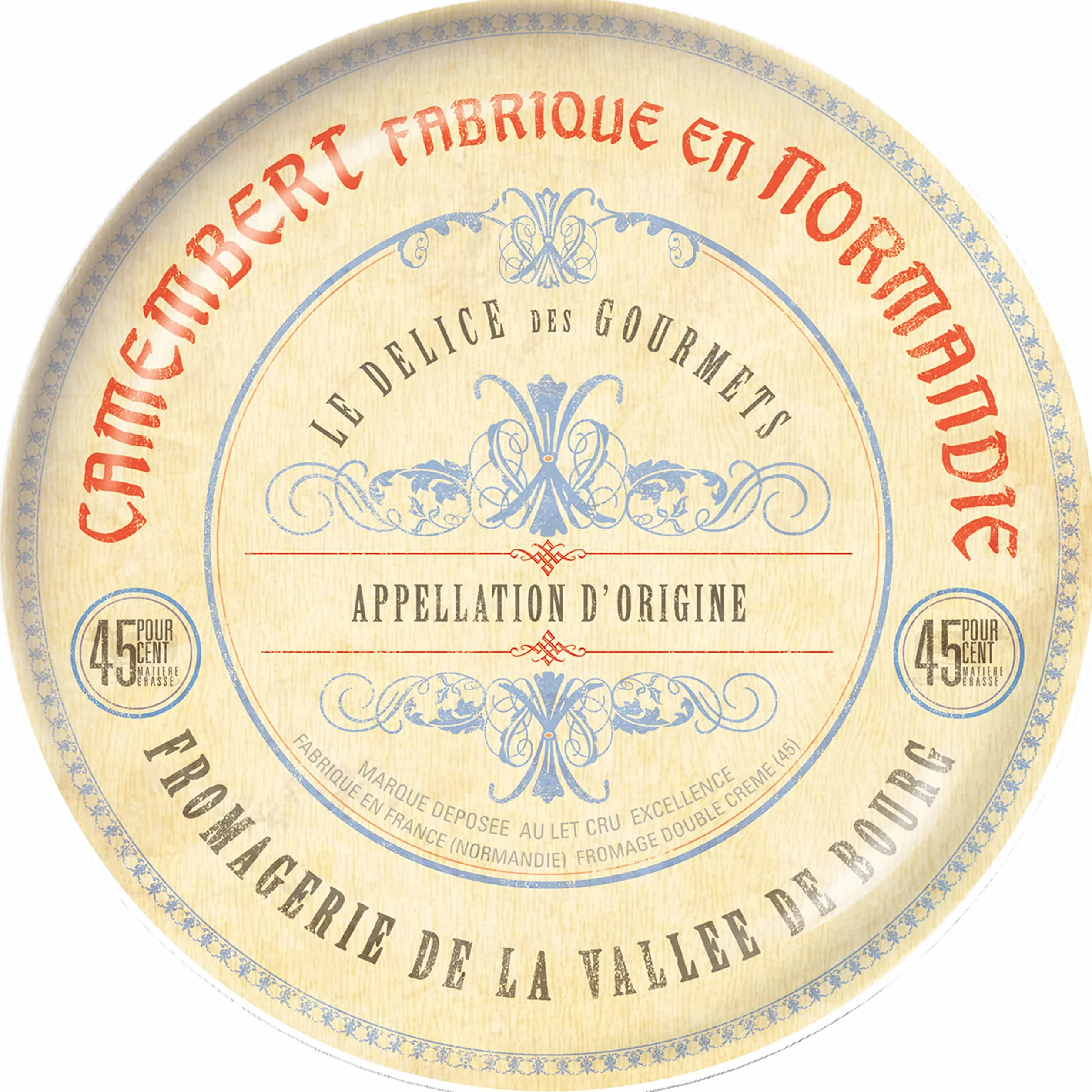 Artesà Zestaw 4 ceramicznych talerzyków, 19,1 cm (7,5 cala) „Gourmet Cheese”