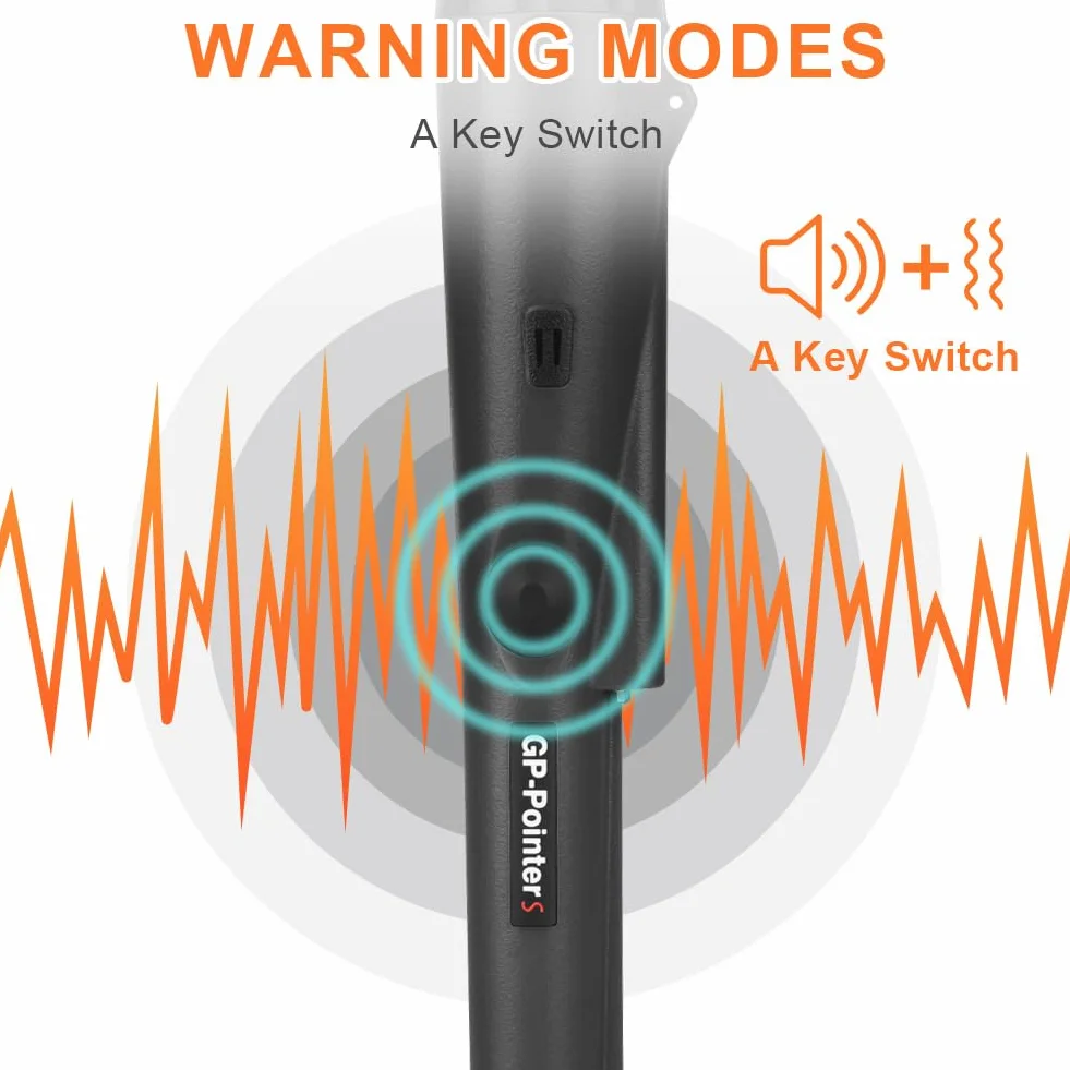 Flintronic Pinpointer, wykrywacz metalu, przenośny wykrywacz metali 360°, pinpointer, wodoodporny, ręczny wskaźnik pinpointer, z diodami LED i kaburą, narzędzie do wykrywania metali do lokalizowania