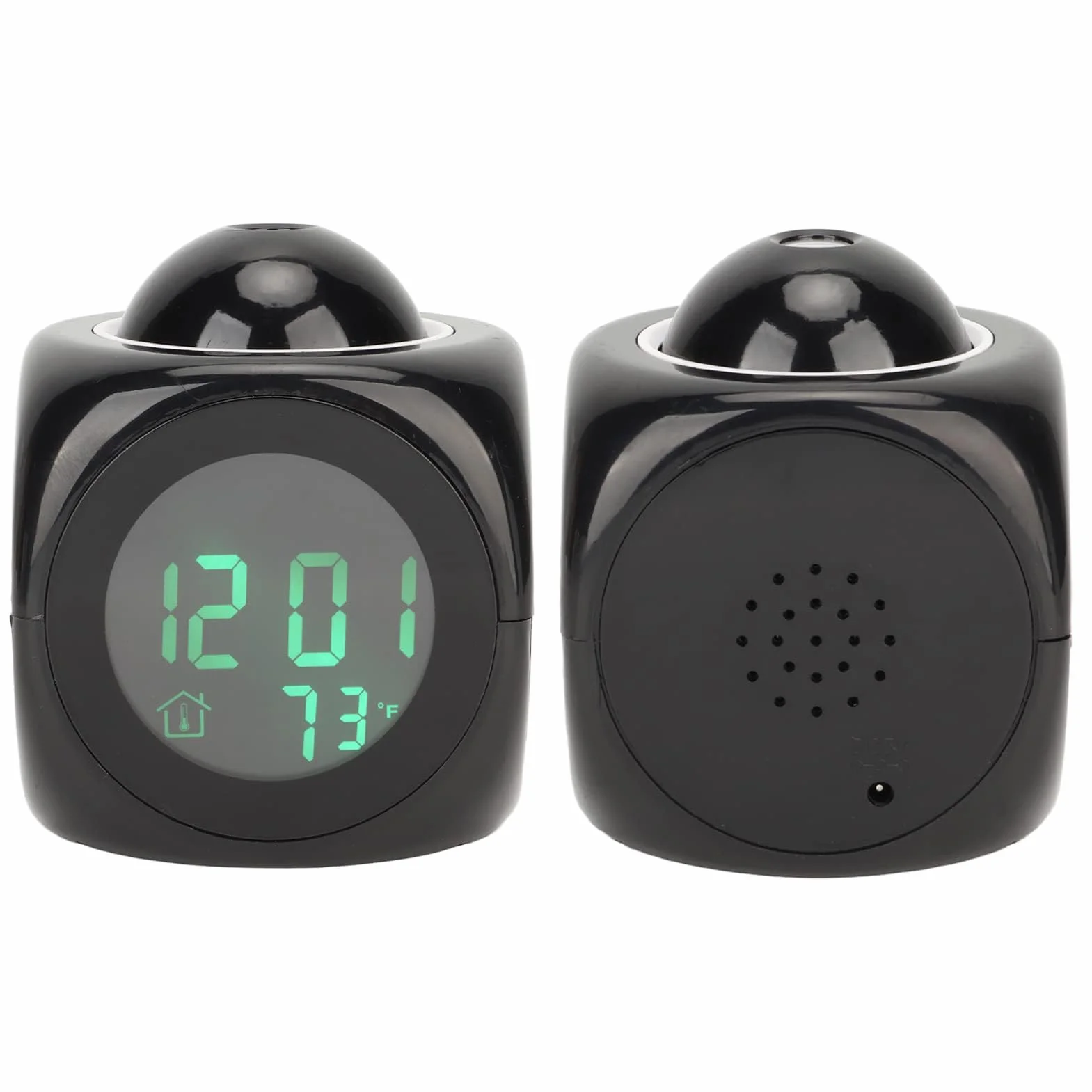 Budzik Projekcyjny, Cyfrowy Zegar Projektor na Suficie Zegar Projekcyjny LED z Kablem USB i Wyświetlaczem Temperatury do Sypialni, łóżka Nocnego, Biura