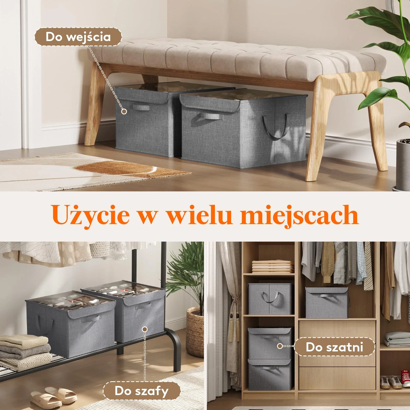 Lifewit Organizer na buty do szafy, regulowane przegródki do przechowywania butów dla 16 par, przezroczyste pudełko na buty pasujące butów, składane pojemniki, jasnoszary, 1-pak