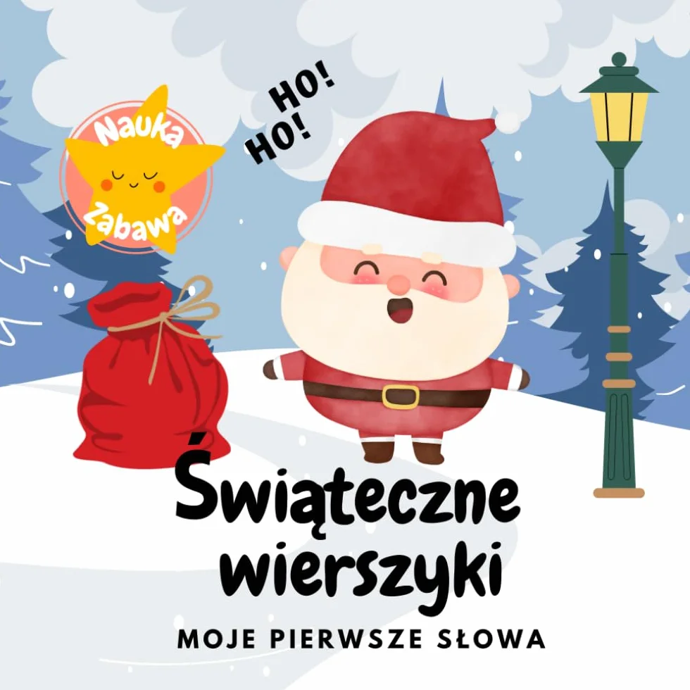 Świąteczne wierszyki | Moje pierwsze słowa: książeczka świąteczna dla dzieci po polsku | Święta Bożego Narodzenia | książeczka dla dzieci 2-5, książeczka dla najmłodszych
