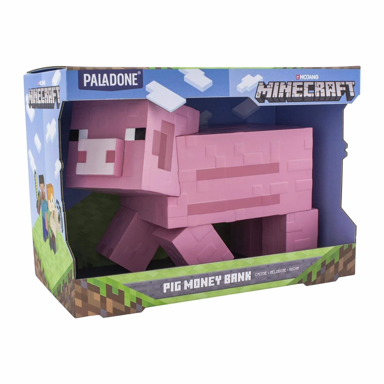 Minecraft Pig Money Bank – oficjalnie licencjonowany produkt Minecraft nowość skarbonka dla dzieci, prezent dla graczy | Paladone
