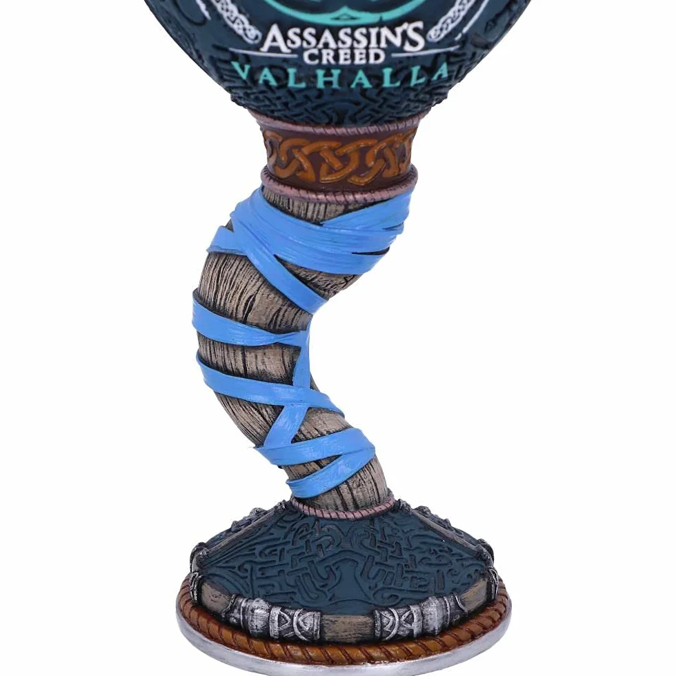 Nemesis Now Oficjalna licencja Assassins Creed Valhalla Viking Game Goblet, żywica ze stali nierdzewnej