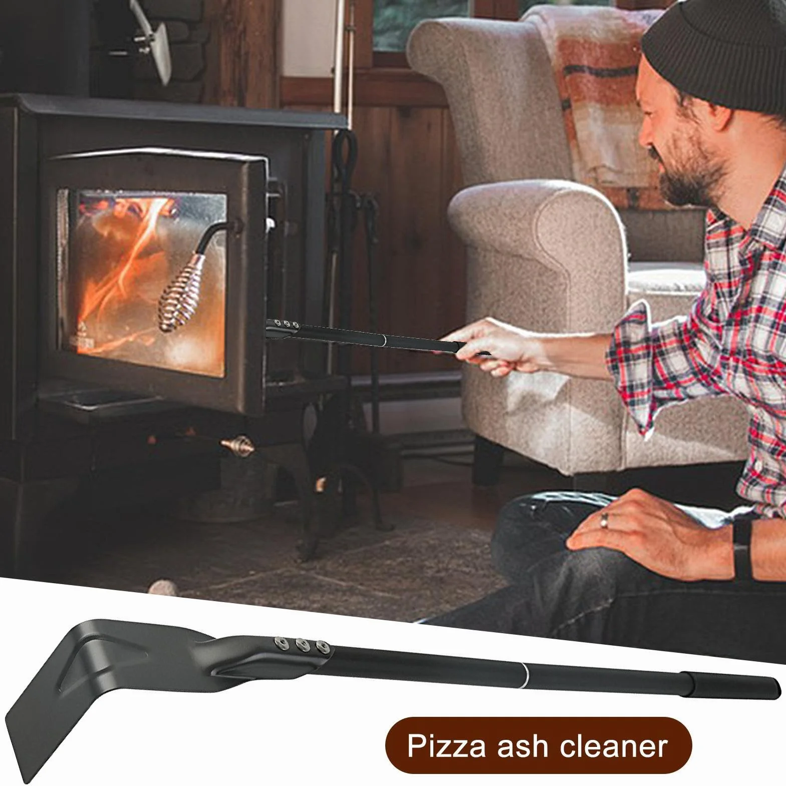 Motyka do grillowania popio?u | Czajnik w?giel drzewny Grill Piekarnik do pizzy Popió? | ?dzie popio?u grabienia w?gla drzewnego, grill w?giel drzewny Akcesoria pieca pizzy