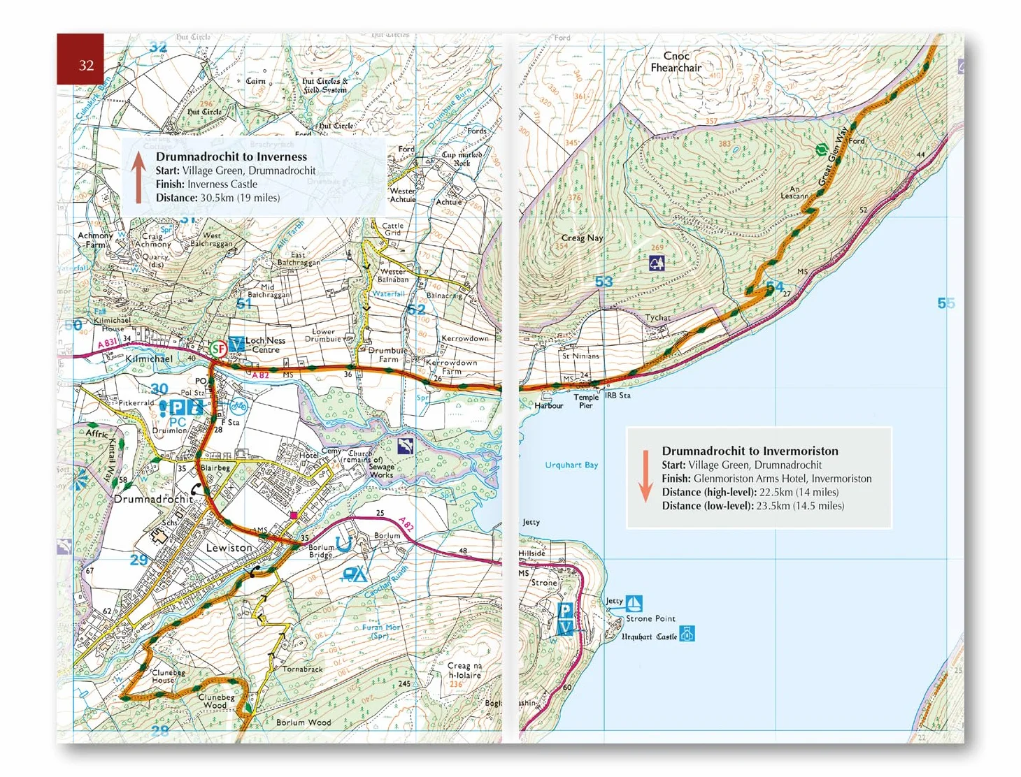 Walking the Great Glen Way Map Booklet: 1:25,000 OS Route Mapping